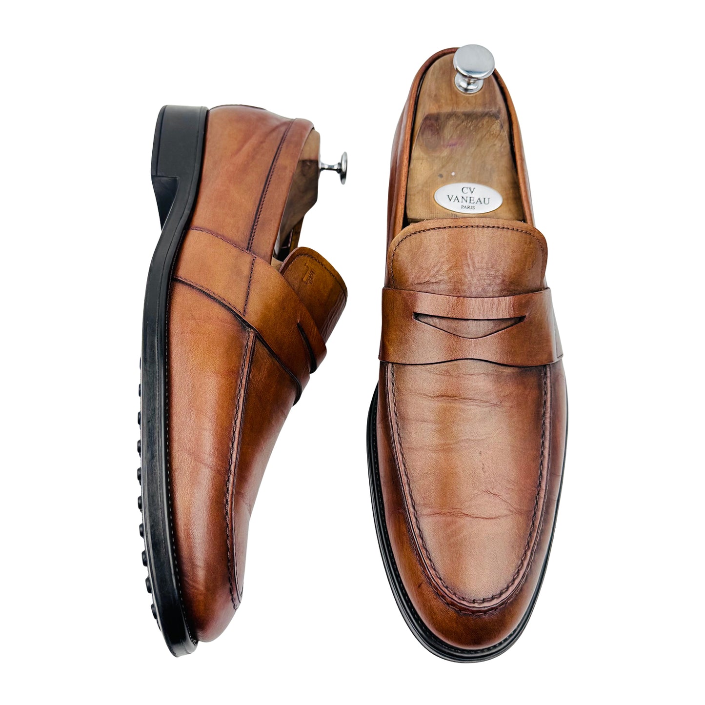 Tod’s Men's Brown Leather Penny Loafers (Size 45.5/46)