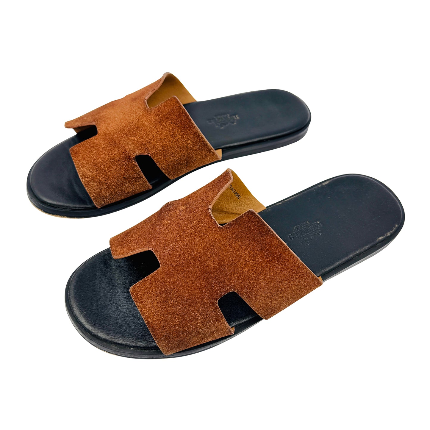 Hermes Izmir Sandal Suede Brown Slippers (Size 41.5/42)