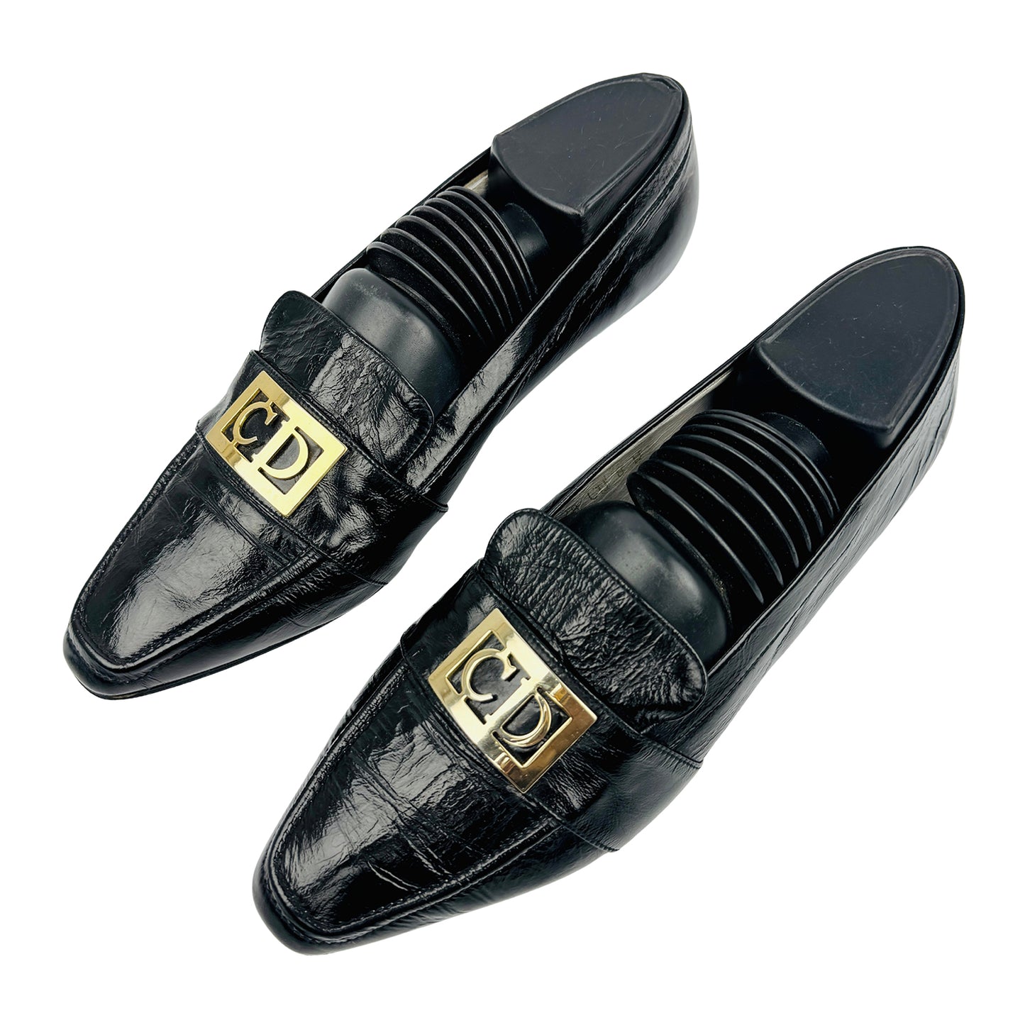 Christian Dior Women's Black Patent Leather Pumps (Size 38)