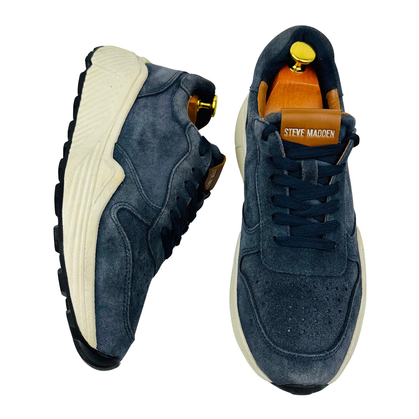 Steve Madden Sardan Navy Sneakers (Size 42)