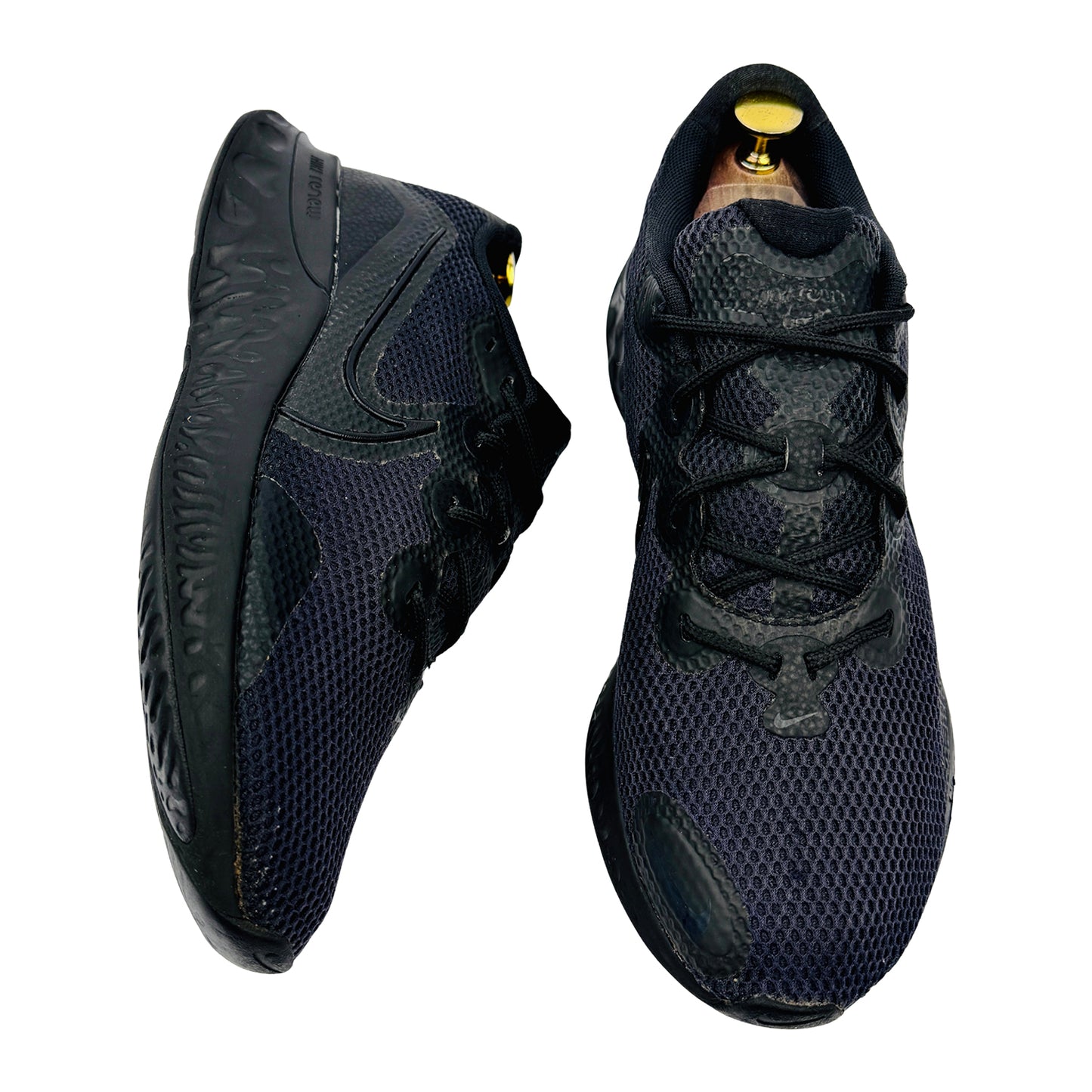 Nike Renew Run Triple Black Sneakers (Size 42) - CK6357‑010