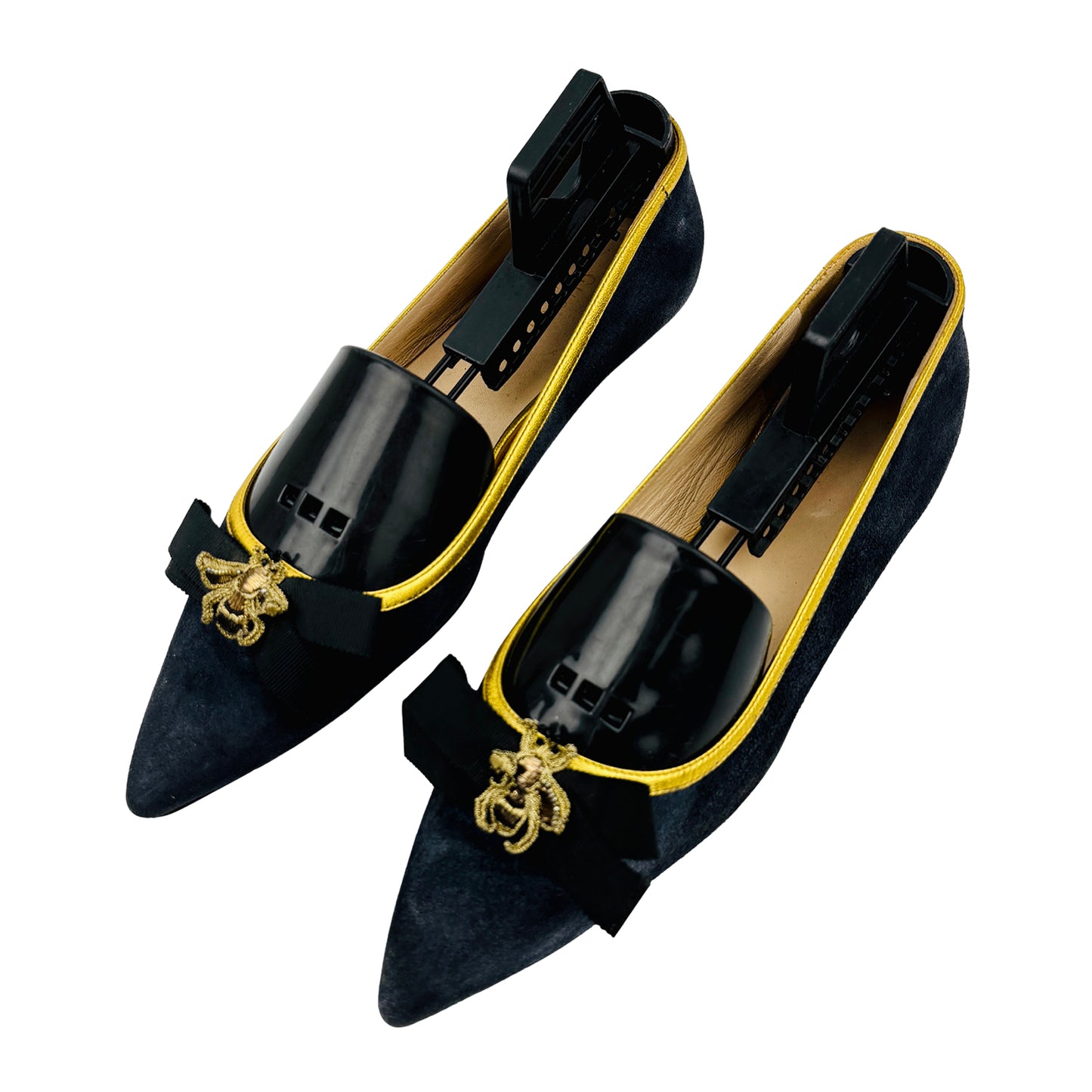 Gucci Black Leather Ballet Flats (Size 35.5) - 417574