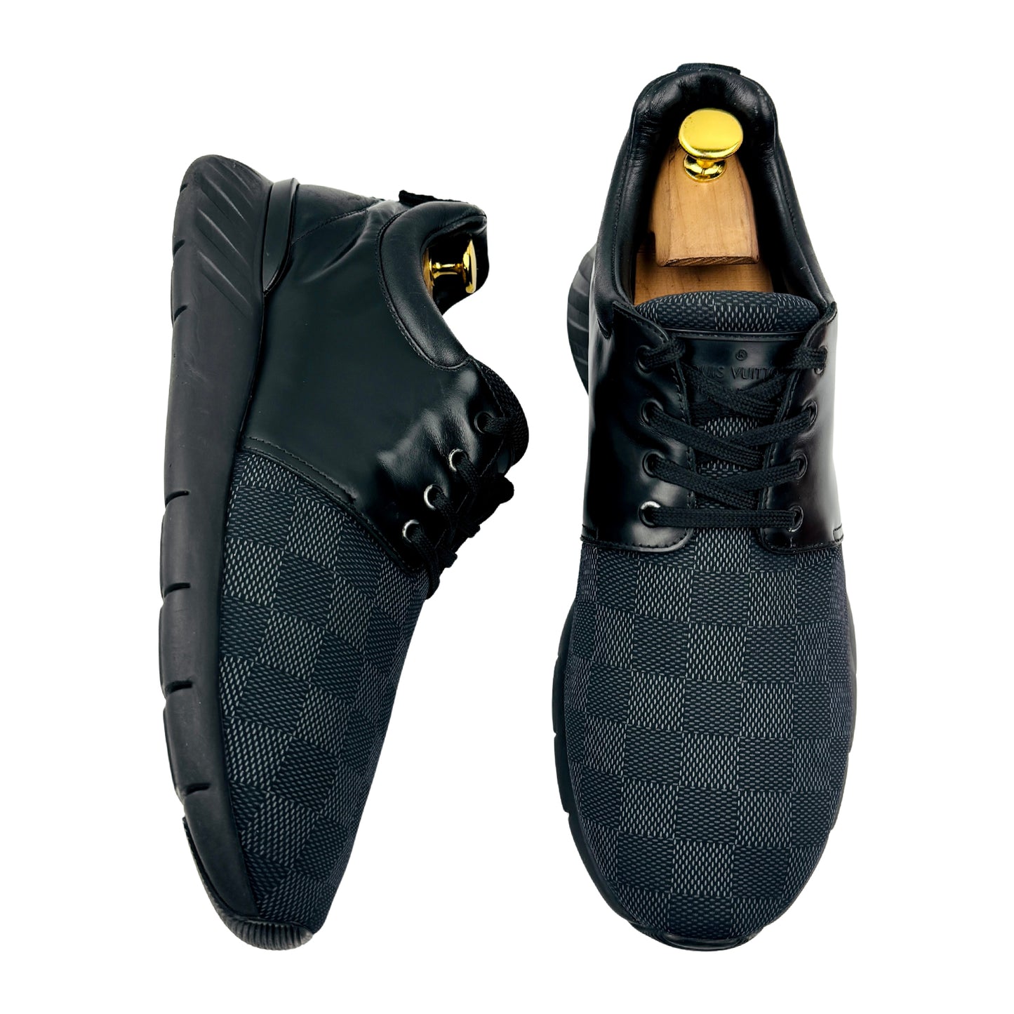Louis Vuitton Fastlane 'Damier Graphite' Sneakers (Size 42.5)