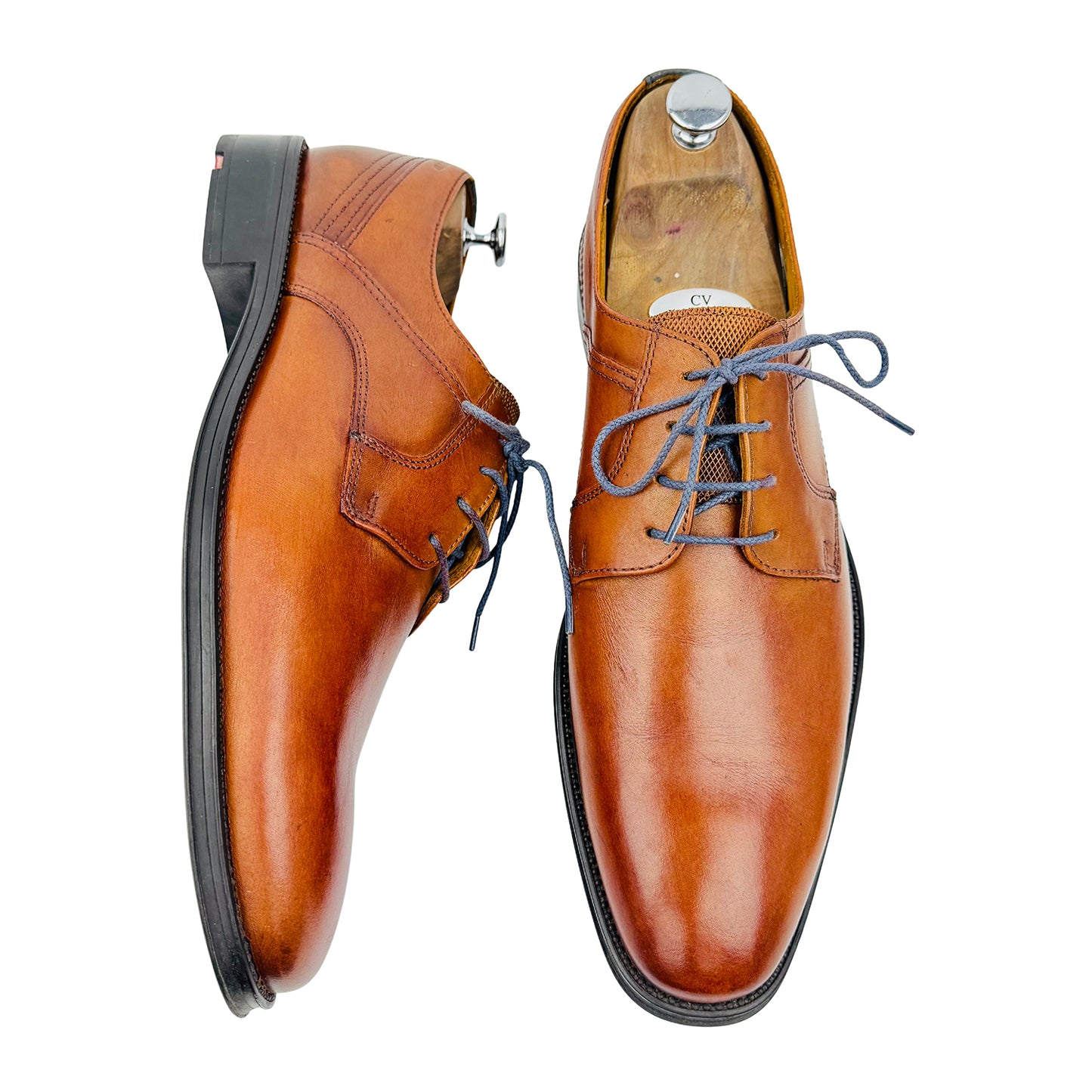 LLOYD Gala 'Cognac' Leather Derby Shoes (Size 46/46.5) - 28-603-13