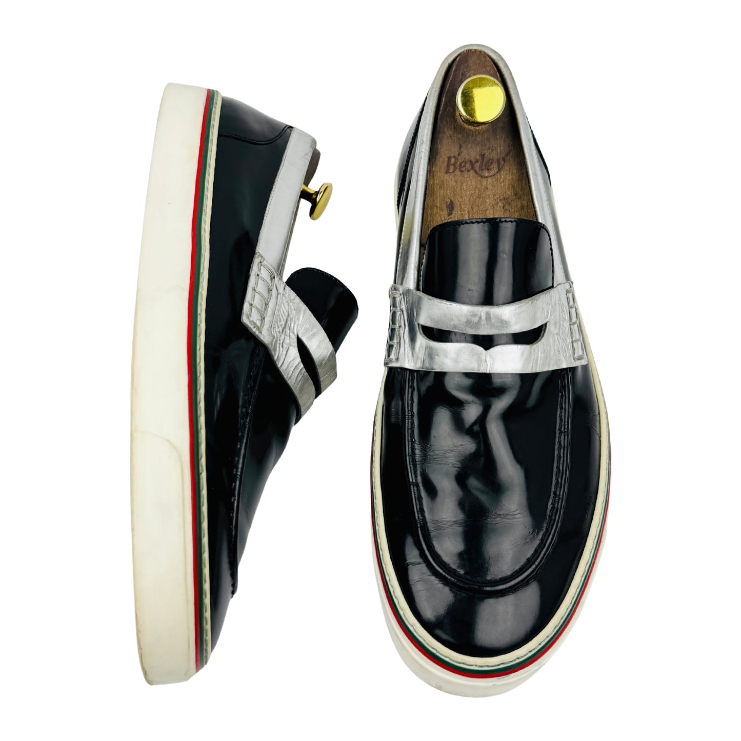 Gucci Black Patent Leather Penny Loafers (Size 43)