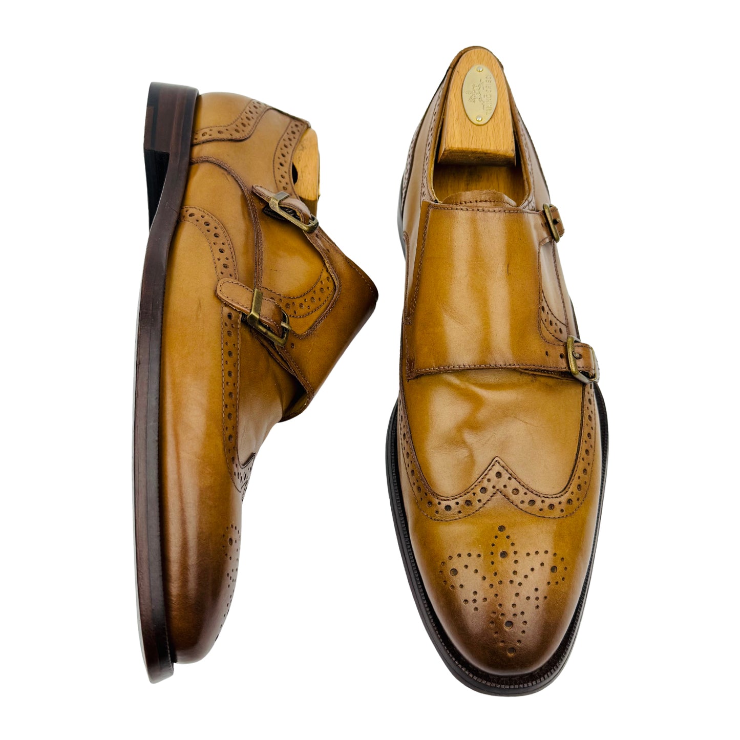 Aldo Men's Ozzano Brown Leather Dress Shoes (Size 42/42.5)