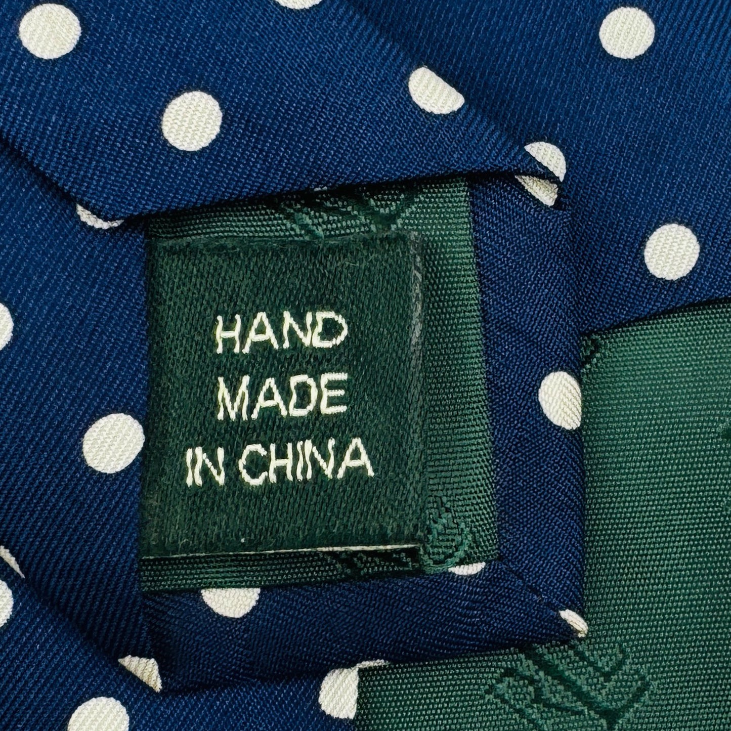 Ralph Lauren Navy 'Polka Dots' Tie (Size Regular)