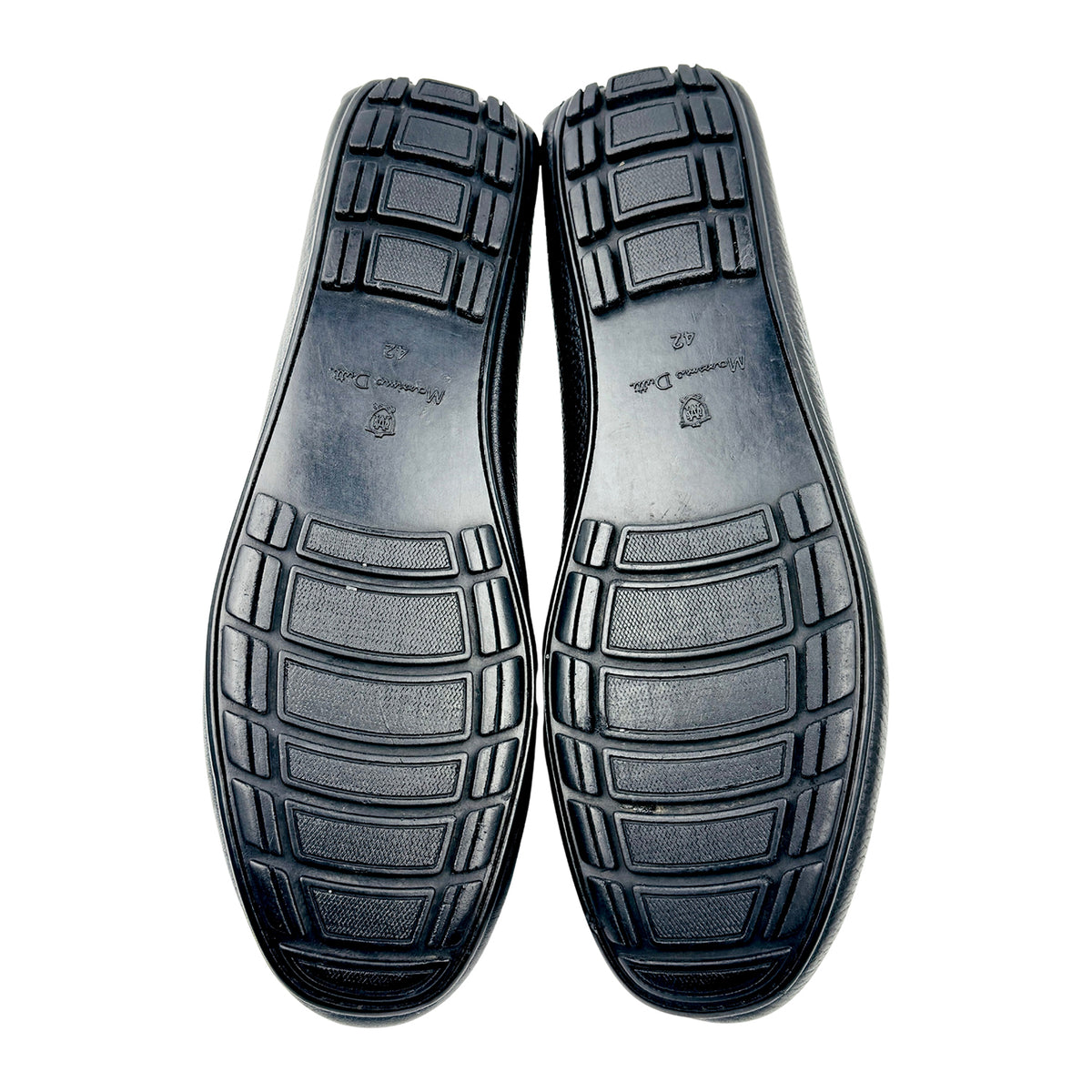 Massimo Dutti Black Leather Driving Loafers (Size 42/42.5)