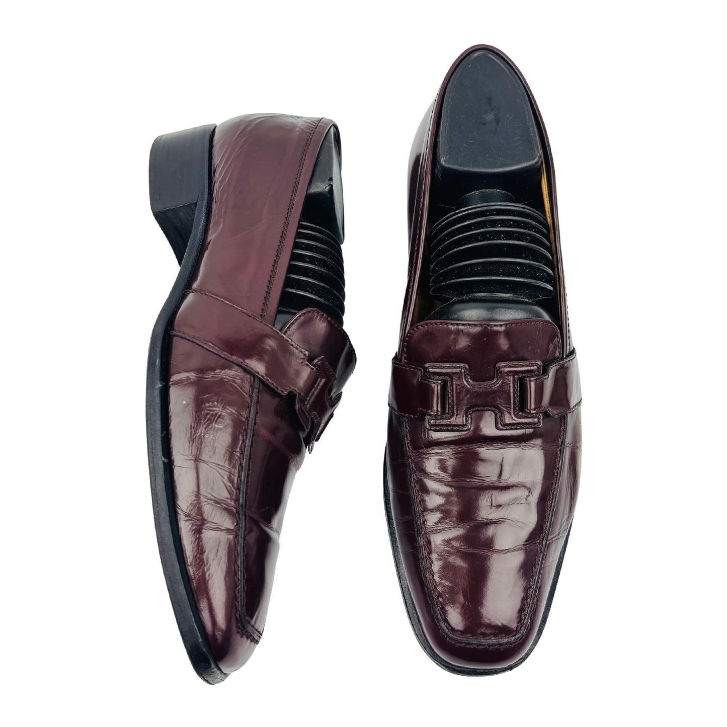 Hermès 'Burgundy' Leather Loafers (Size 40/40.5)