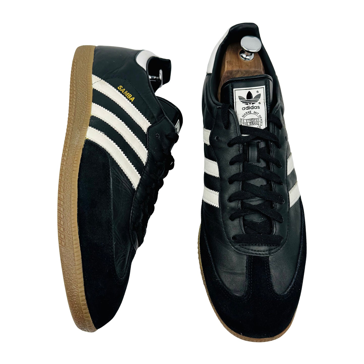 Adidas Samba 'Core Black' Sneakers (Size 46.5) - 019000