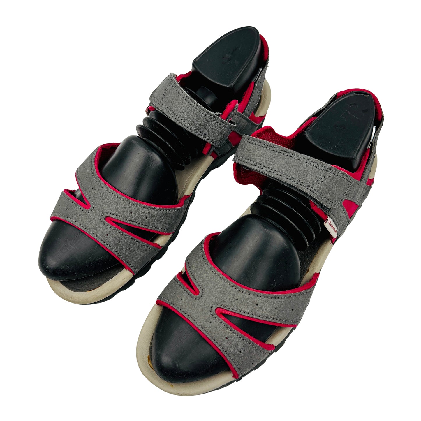 Decathlon Quechua Grey Leather Hiking Sandals (Size 41)