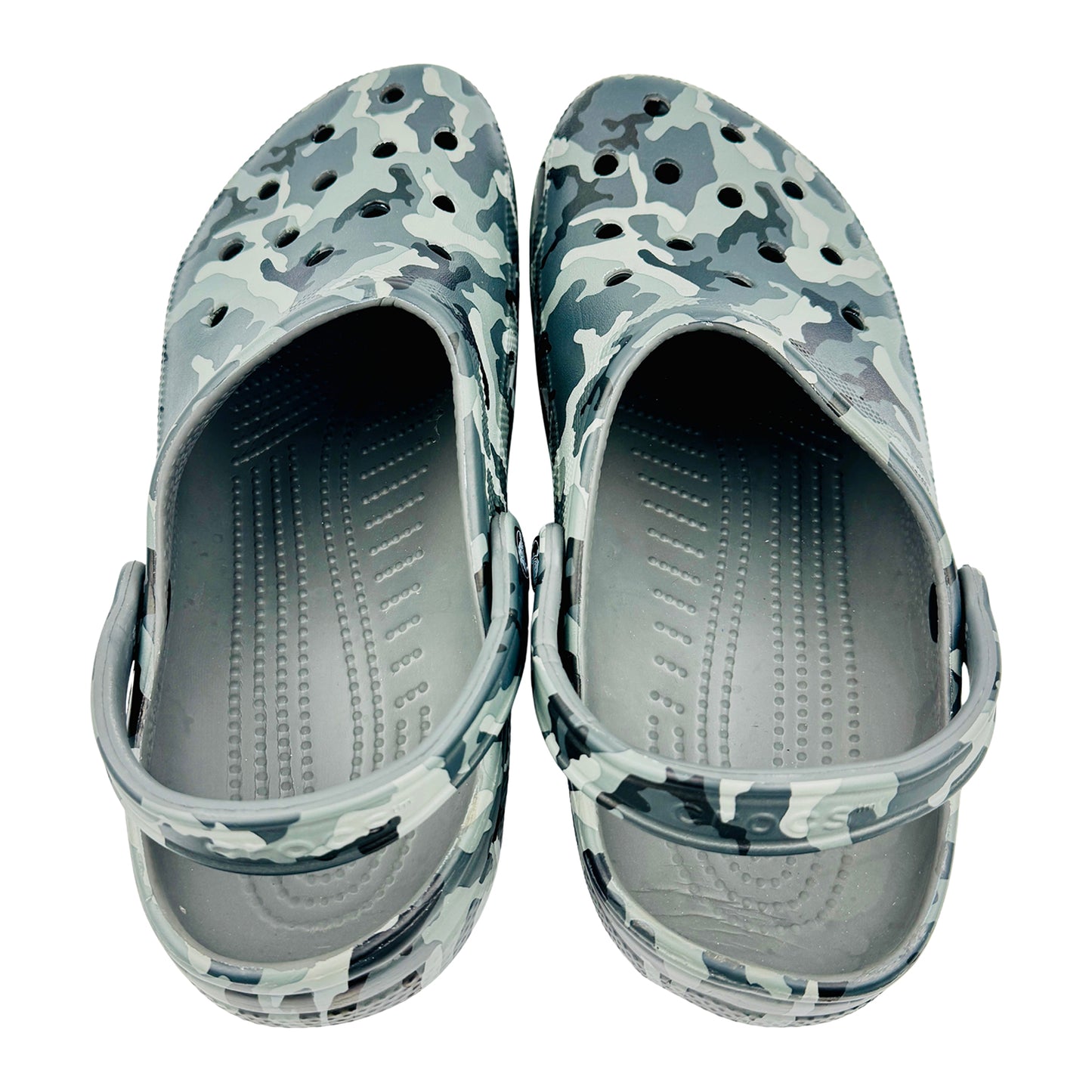 Crocs Classic Printed Camo Croslite Clogs (Size 46)