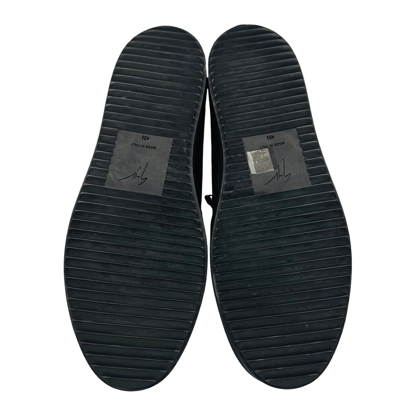 Giuseppe Zanotti Black Croc Embossed Leather Shoes (Size 45)