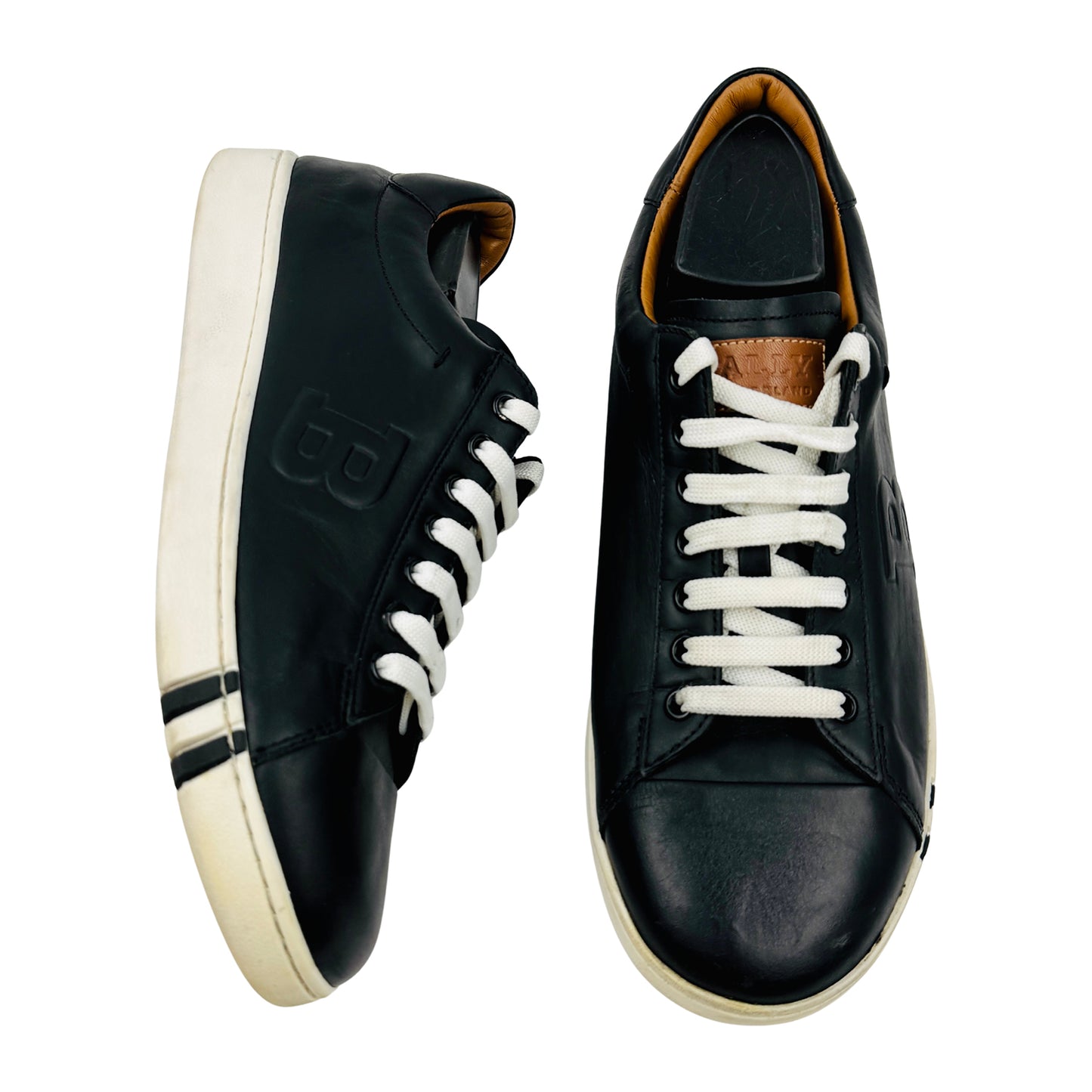 Bally Asher 600 Black Leather Sneakers (Size 41/41.5)
