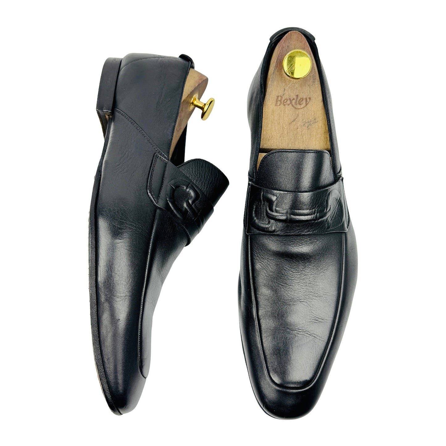 Gucci Men's Black Leather Italian Loafers (Size 43)