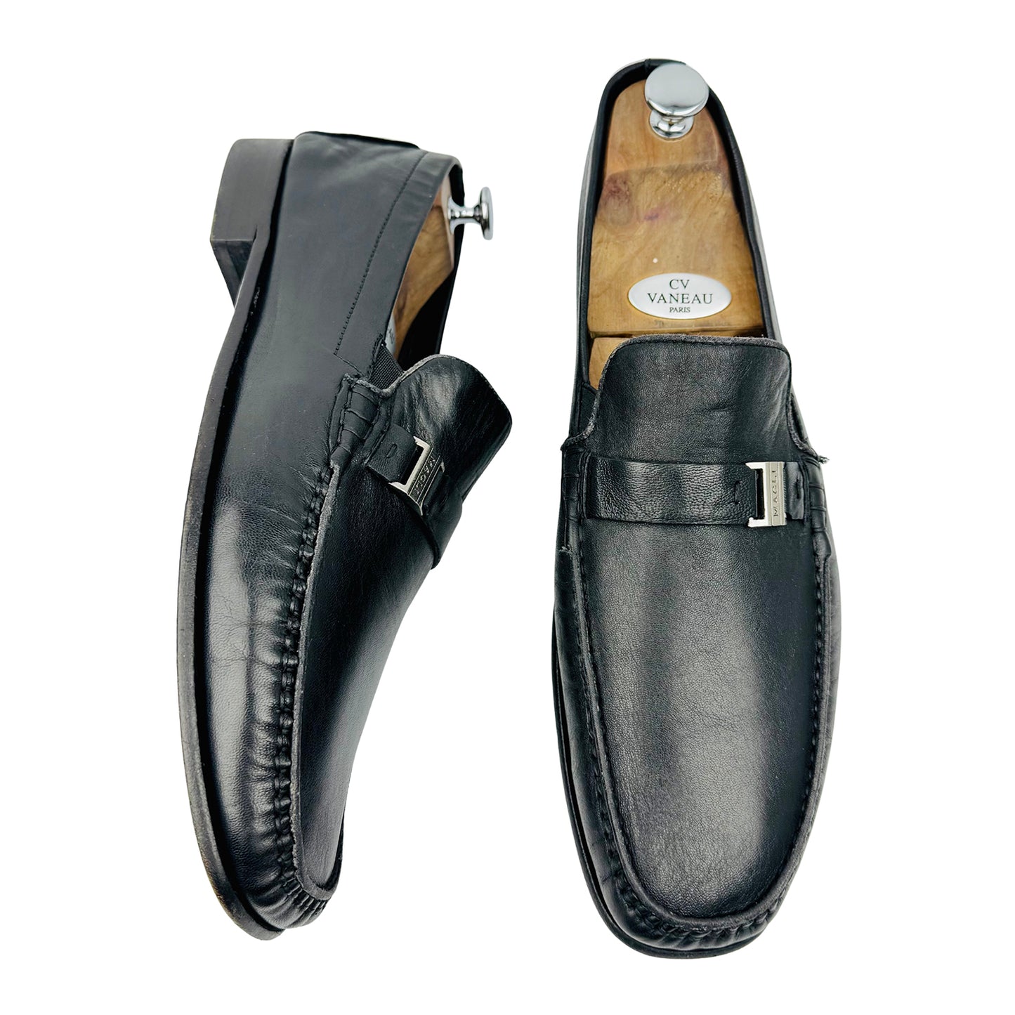 Bruno Magli Davee Black Leather Loafer (Size 45/45.5)