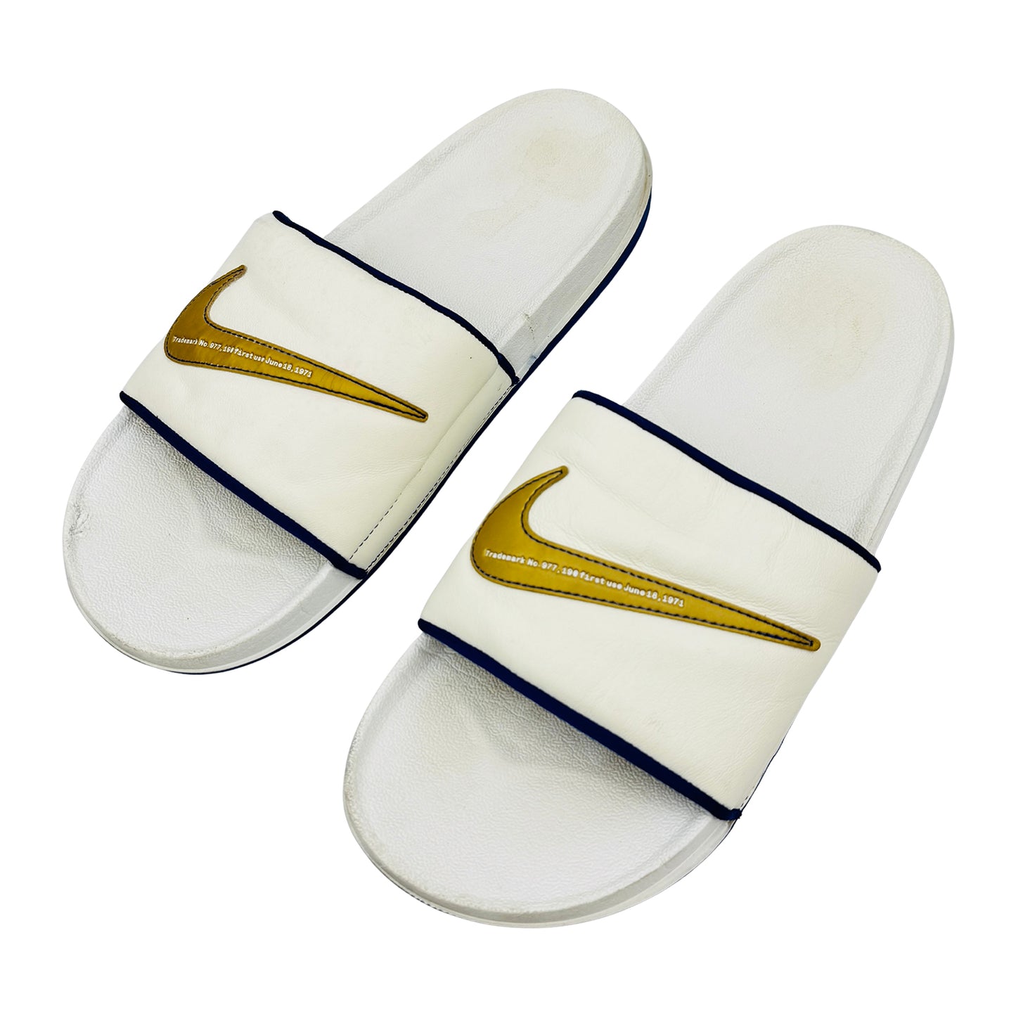 Nike Offcourt 'Sail Metallic Gold' Slides (Size 45) - DH8081-100
