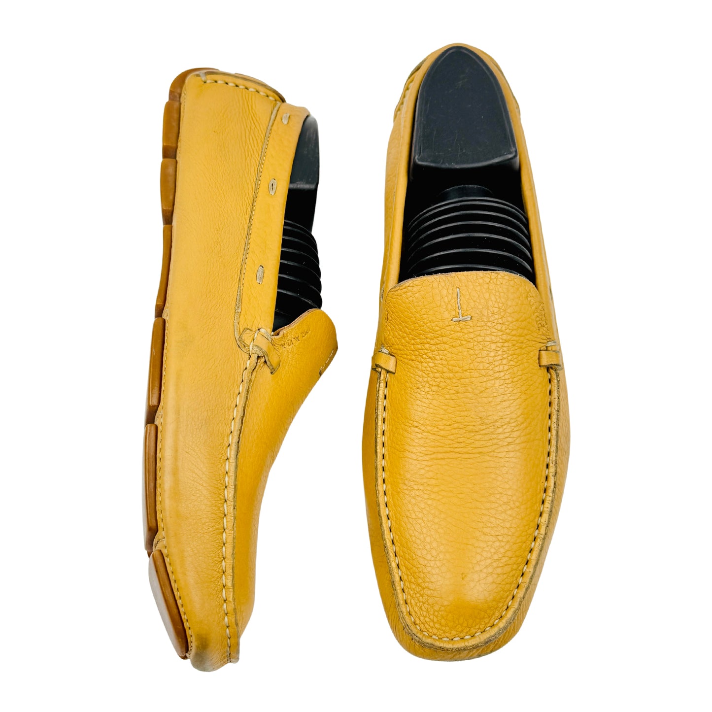 Prada Yellow Leather Driving Loafers (Size 40/40.5)