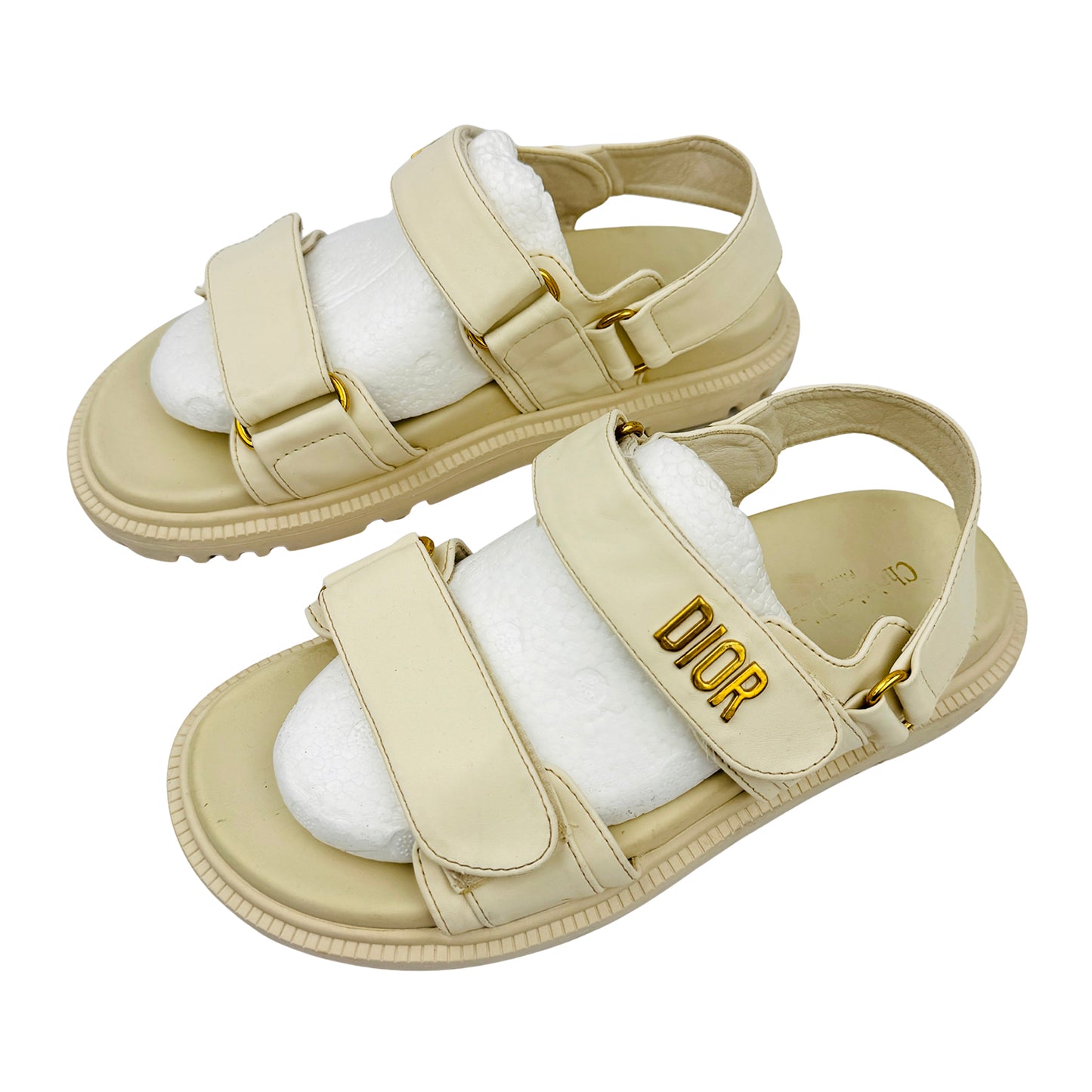 Dior Women's Dioract Beige Sandals (Size 39/40)