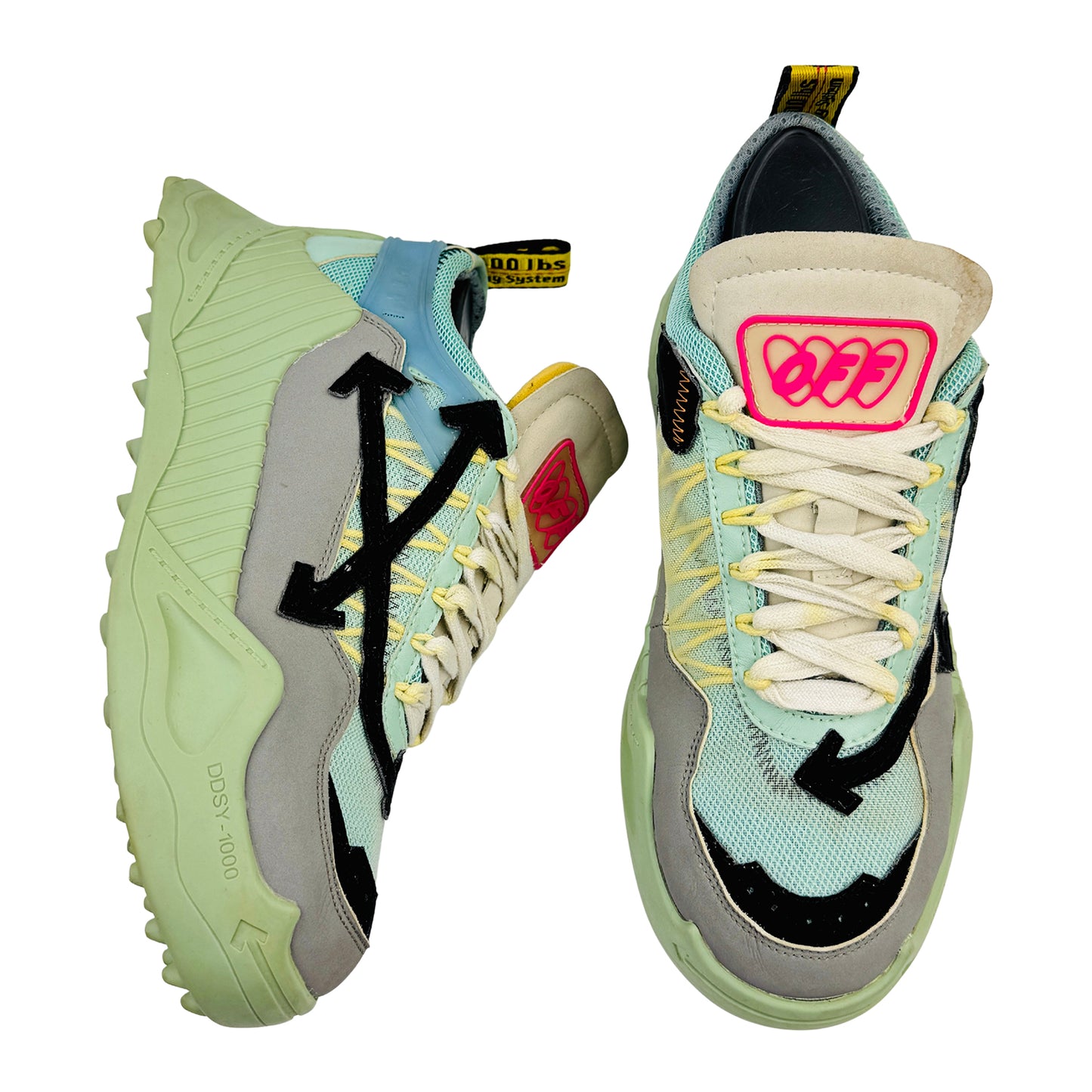 Off-White ODSY-1000 'Mint Black' Sneakers (Size 40)