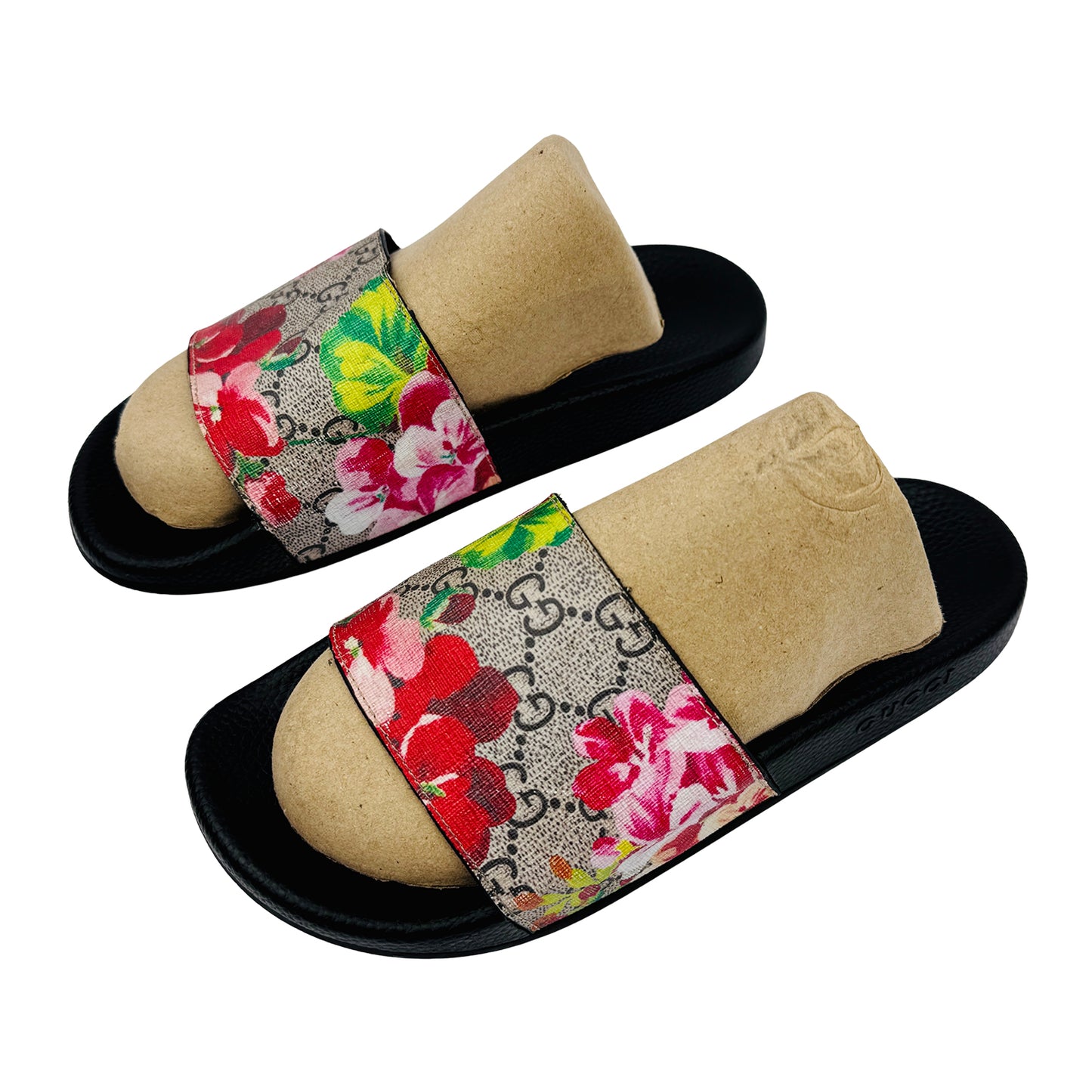 Gucci GG Blooms Supreme Floral Slides (Size 39/40) - 408508 KU200 8919