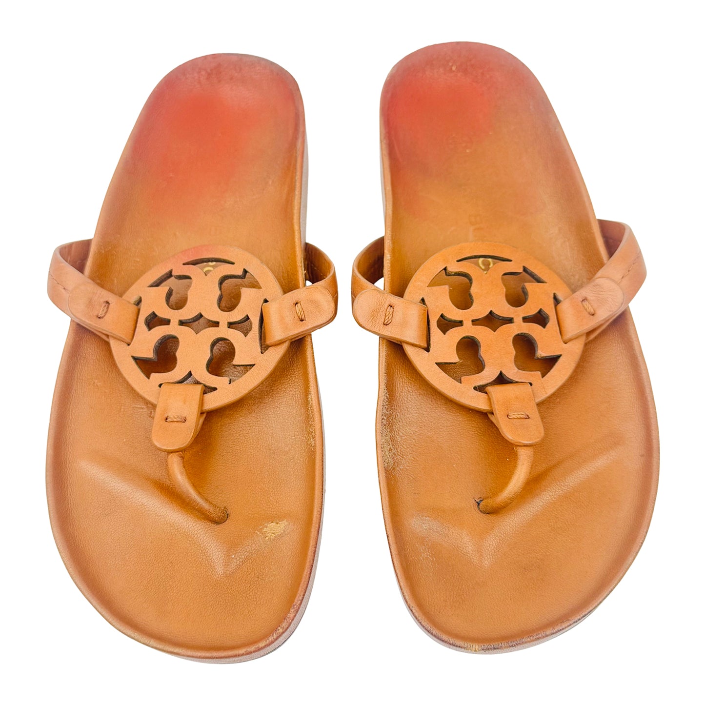 Tory Burch Miller Cloud Brown Sandal Slippers (Size 37)