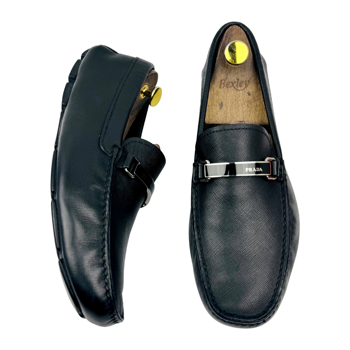 Prada Men’s Saffiano Leather Driving Loafers (Size 42.5)