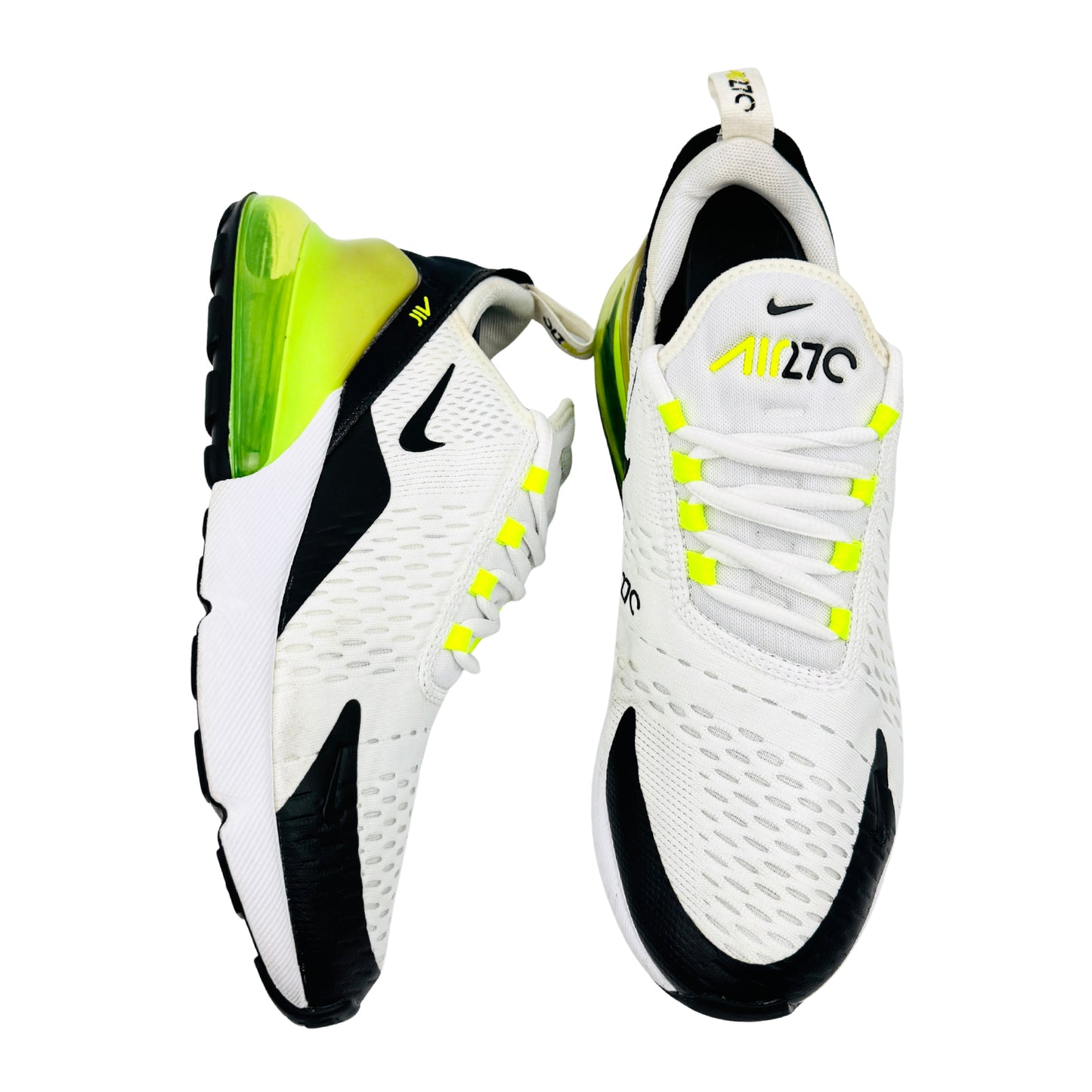 Nike Air Max 270 'White Black Volt' Shoes (Size 41) - DC0957-100