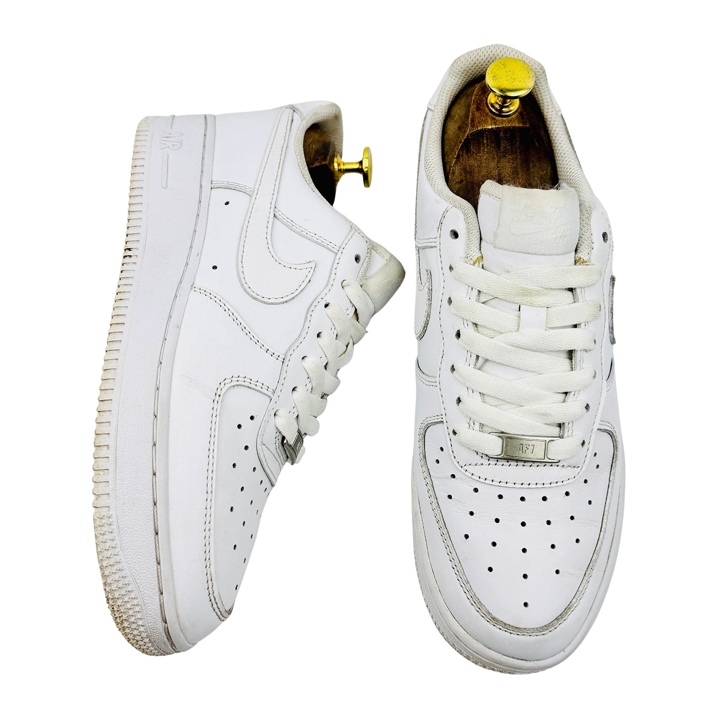 Nike Air Force 1 '07 White Sneakers (Size 38.5) - DD8959-100