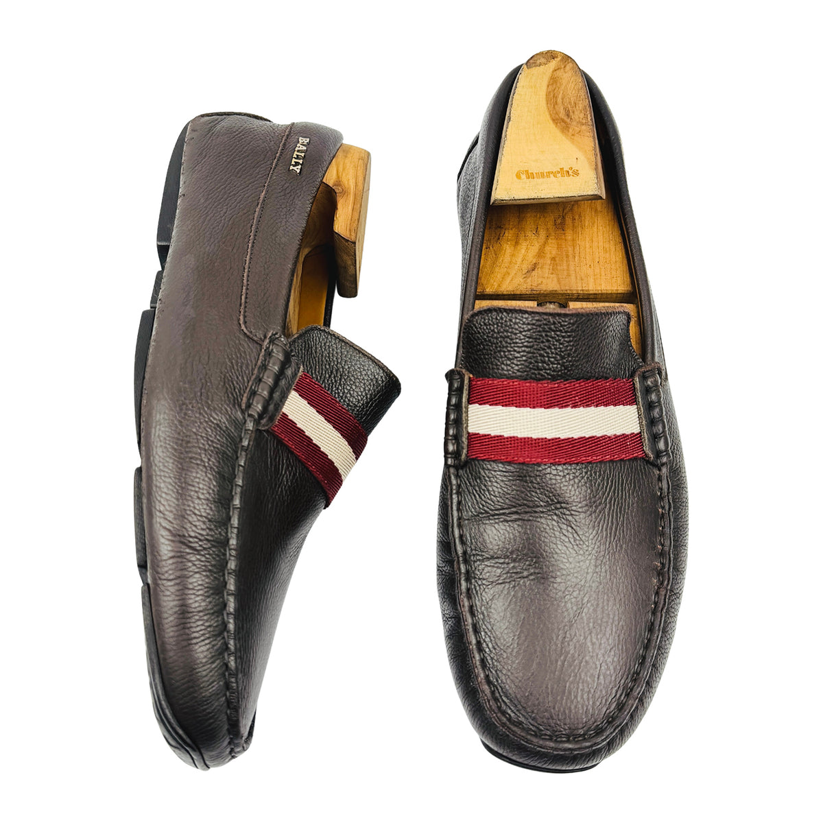 Bally Pearce Safari Brown Leather Loafers (Size 42) - 6206928
