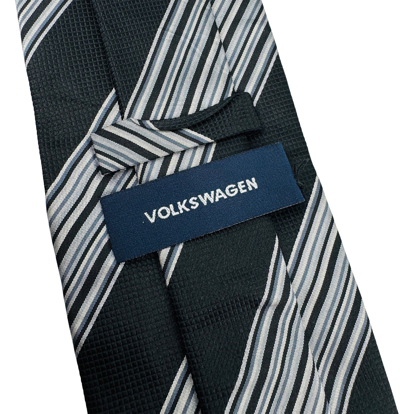 Volkswagen Black 'Diagonal Stripes' Tie (Size Regular)