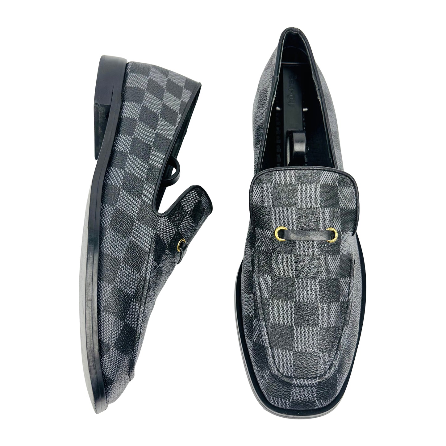 Louis Vuitton Major Damier Graphite Loafers (Size 42)