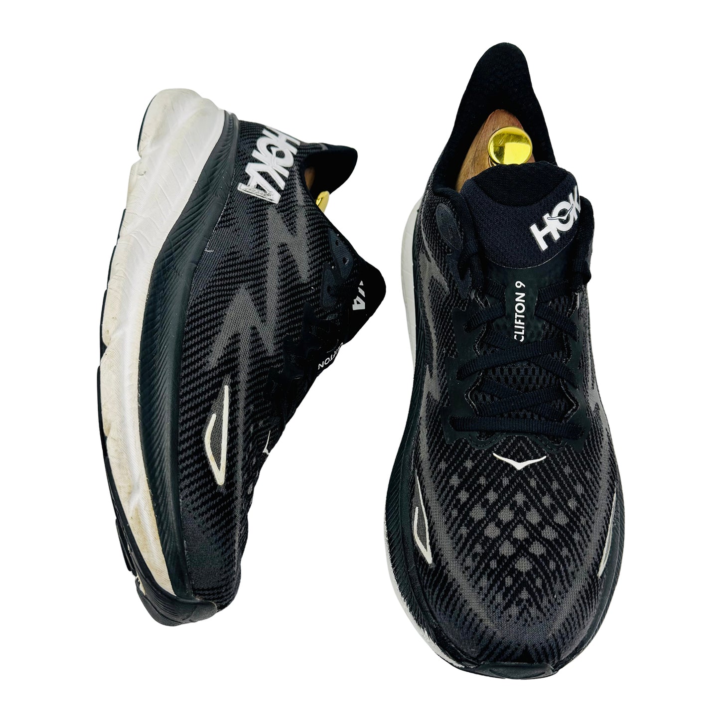 Hoka One Clifton 9 Shoes (Size 44.5) - 1127895 BWHT