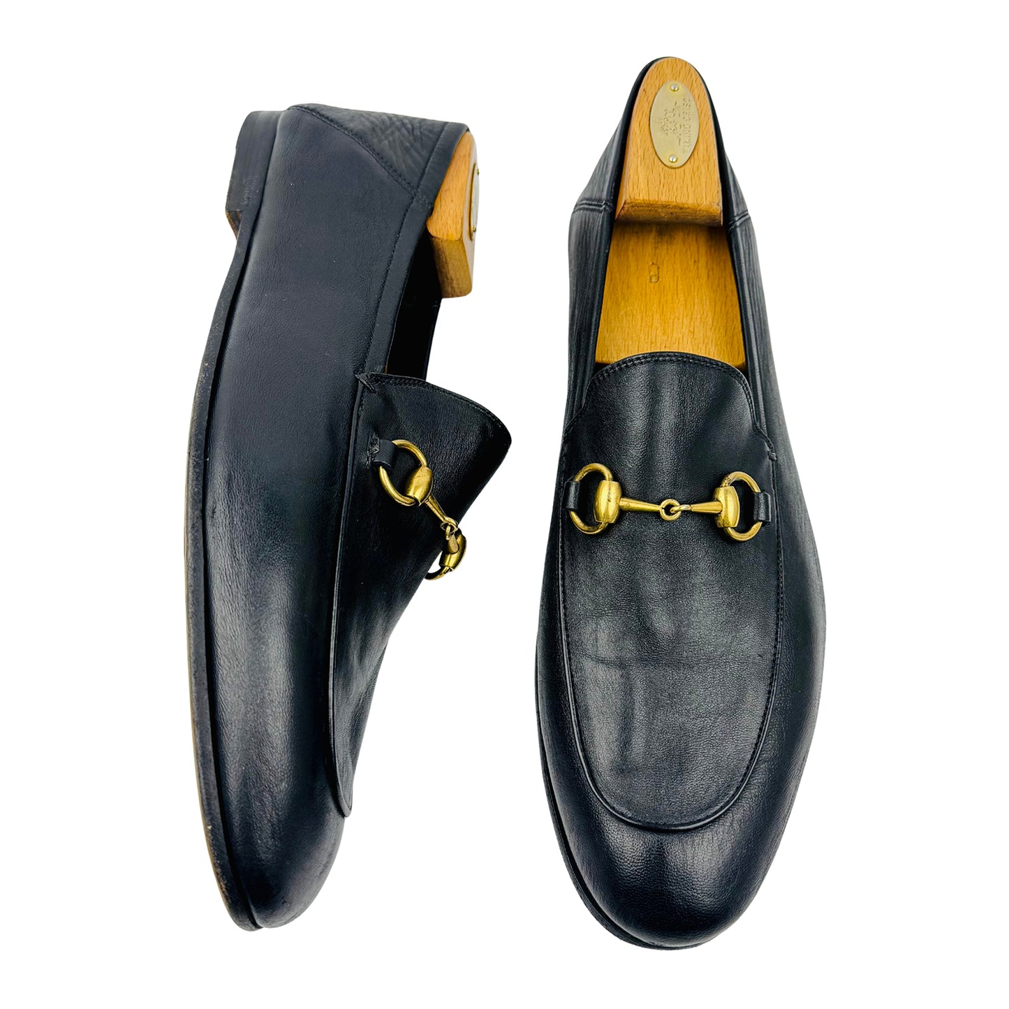 Gucci Men's Jordaan Black Leather Loafers (Size 43.5)
