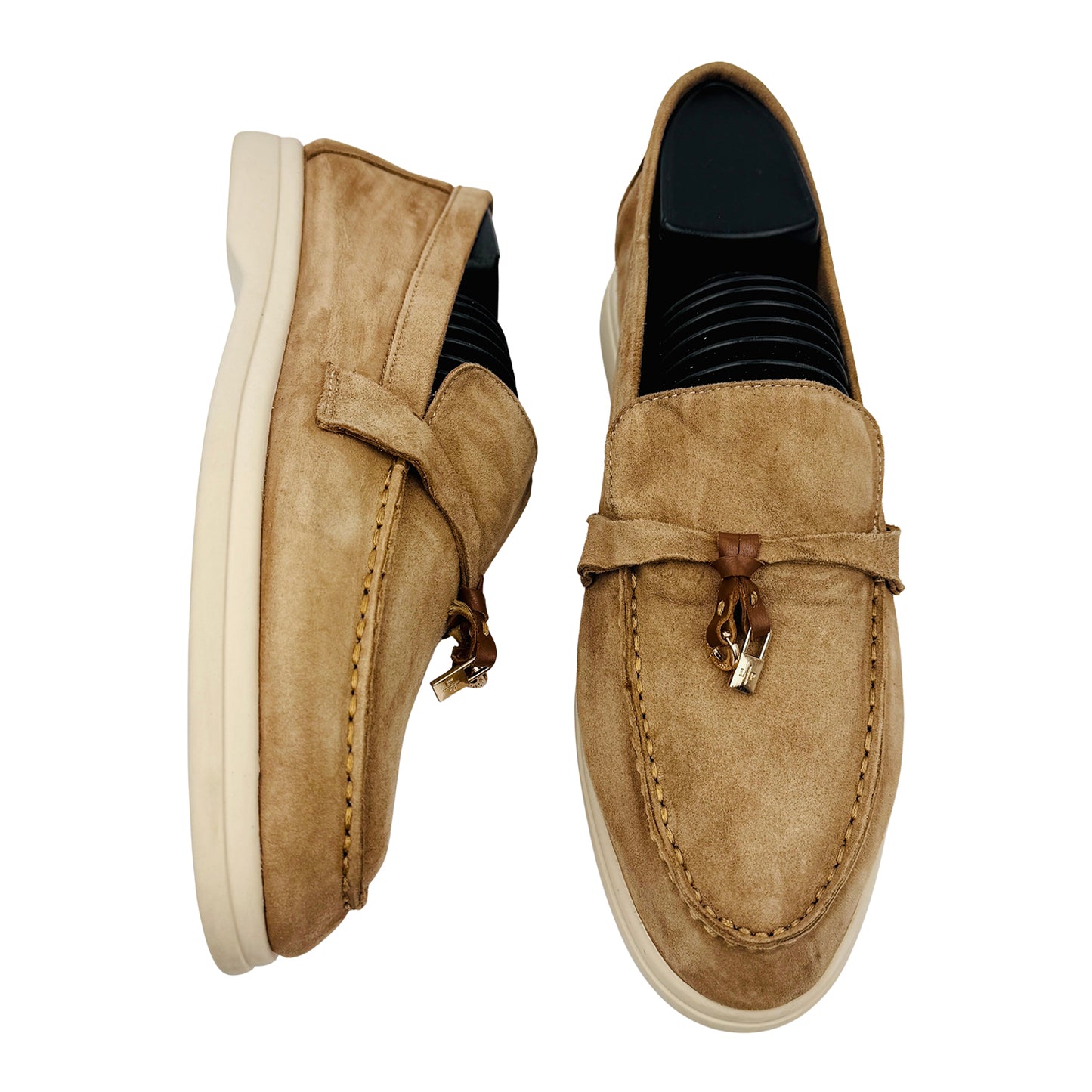 Loro Piana Summer Walk Beige Loafers (Size 39/39.5)