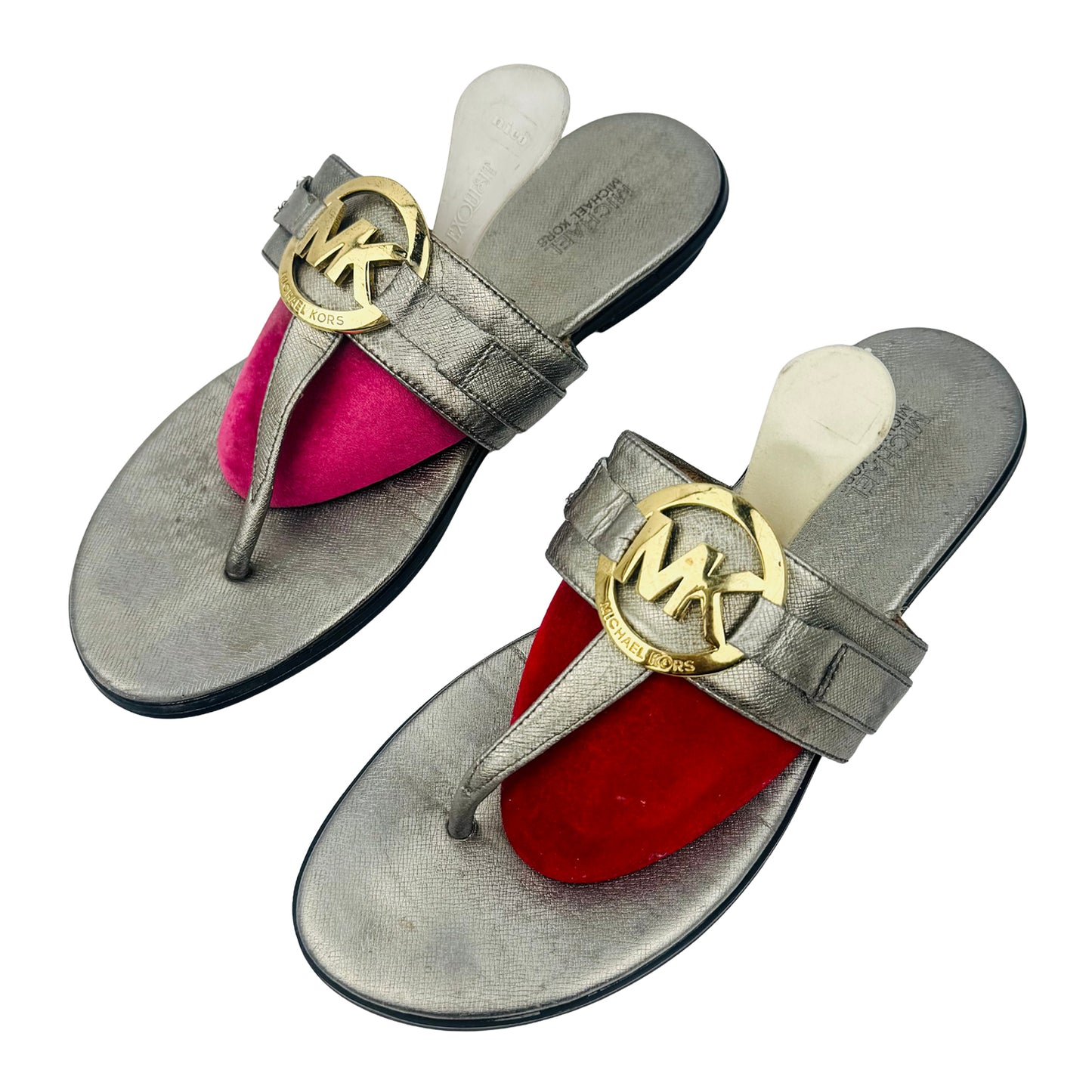 Michael Kors Aubrey Leather Sandal Slippers (Size 38)