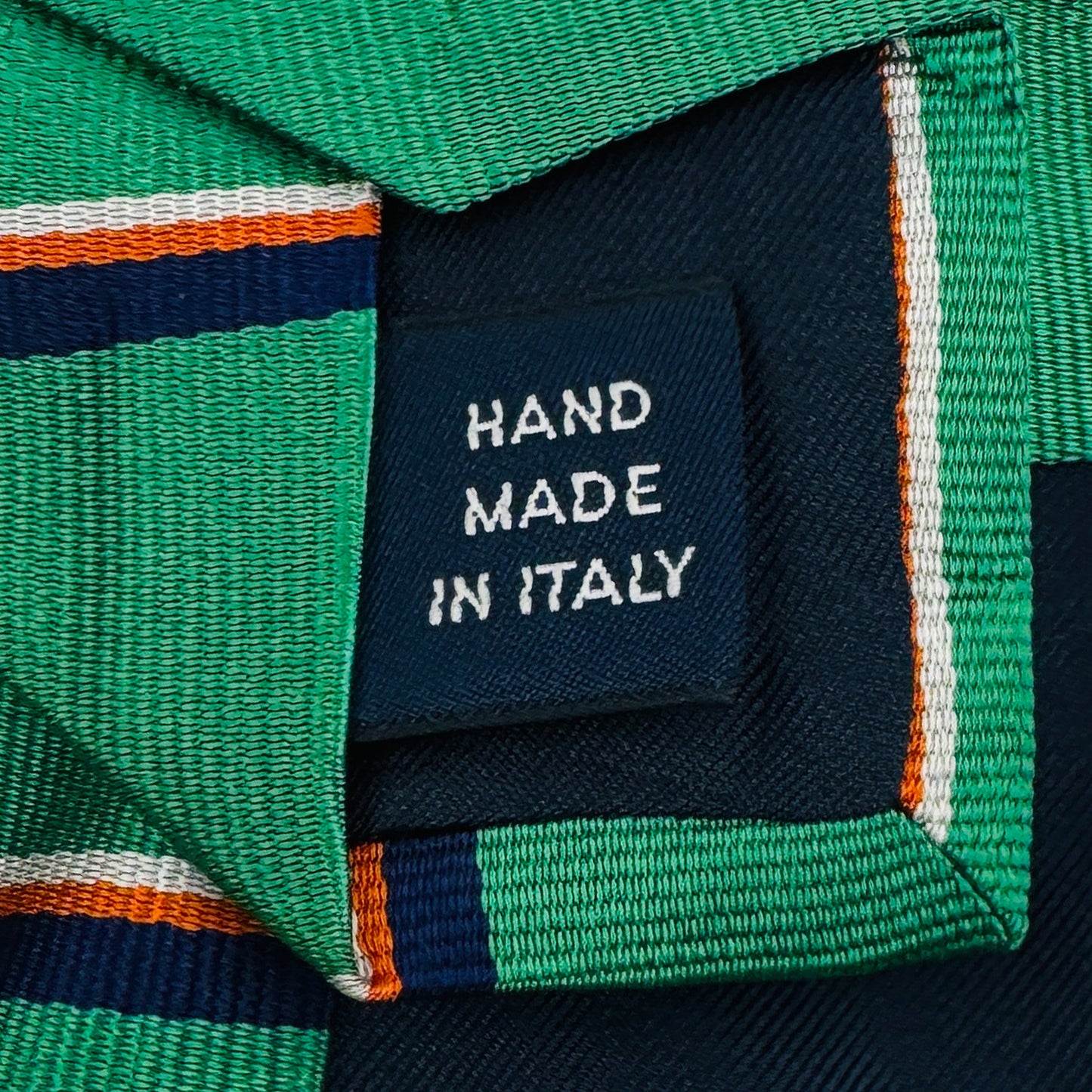 Ralph Lauren Polo Green 'Diagonal Stripes' Tie (Size Regular)