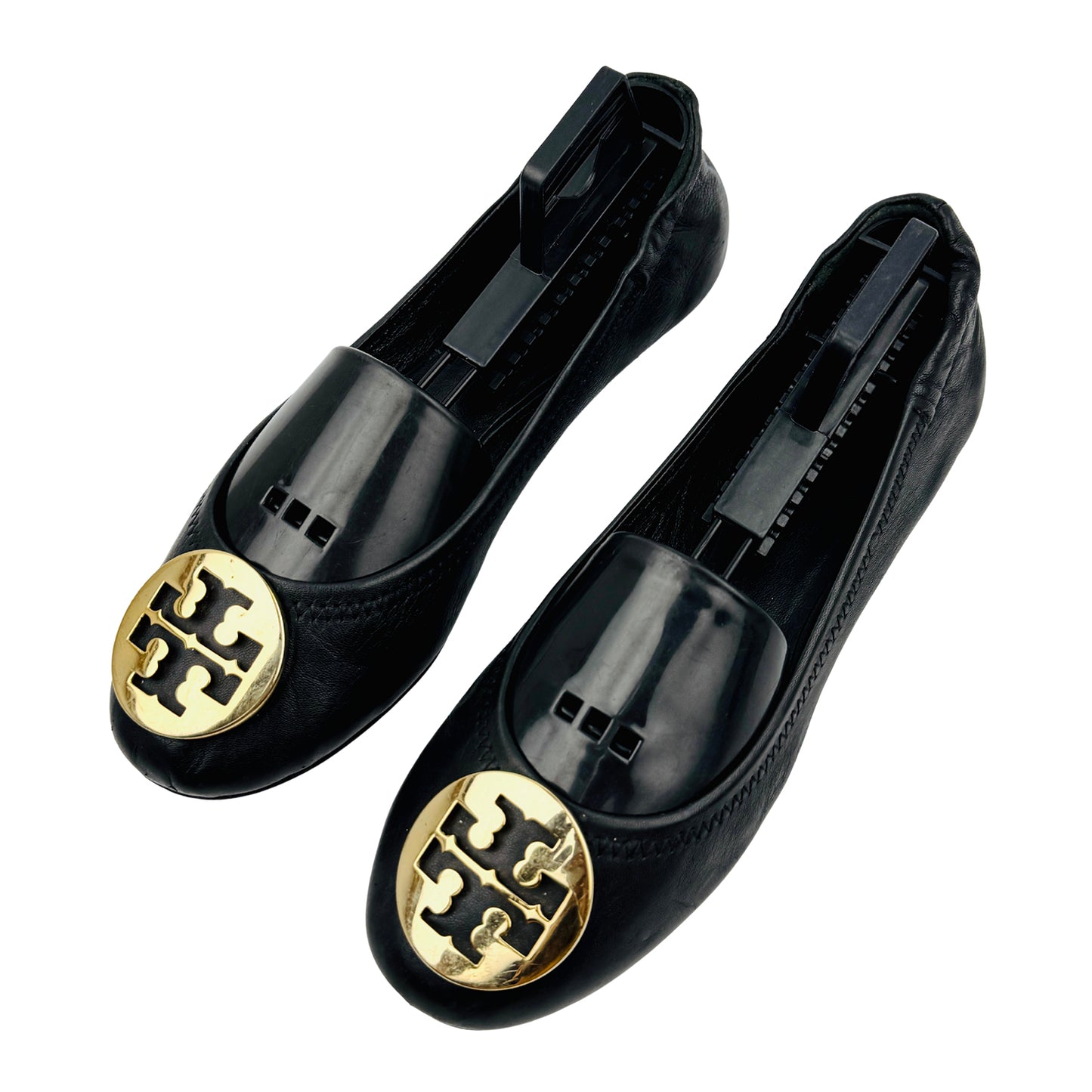 Tory Burch Reva Black Ballet Flats (Size 38/38.5)