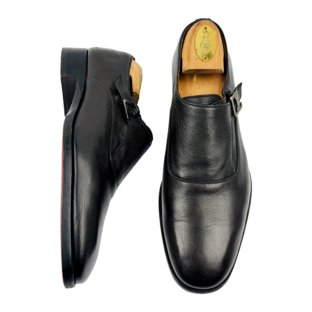Christian Louboutin Dark Brown Single Monk Strap Shoes (Size 42)