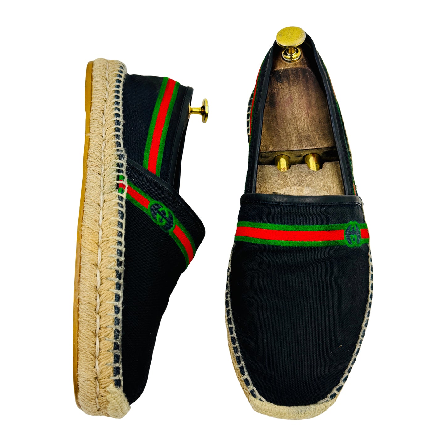 Gucci Alejandro Interlocking G Espadrille Shoes (Size 42)
