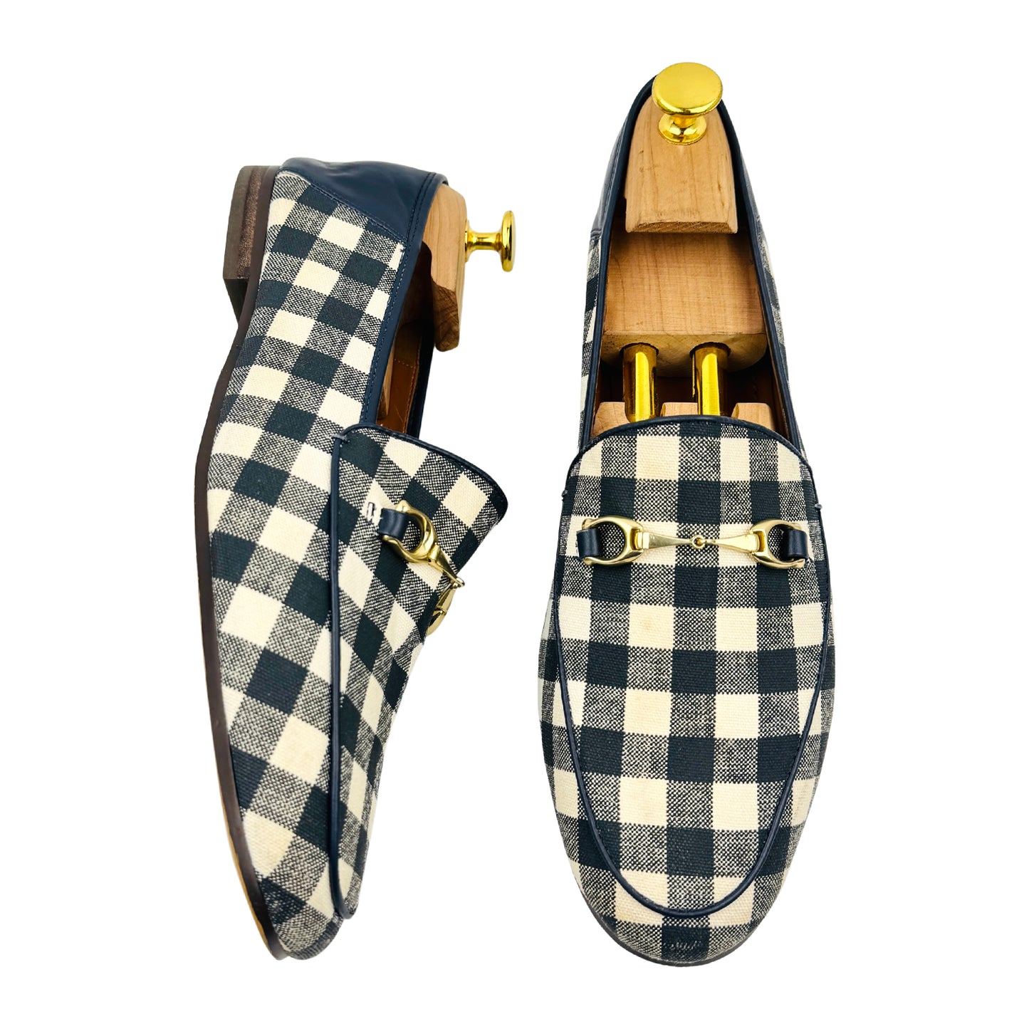Coach Haley Gingham Print Loafers (Size 42) - FG3468