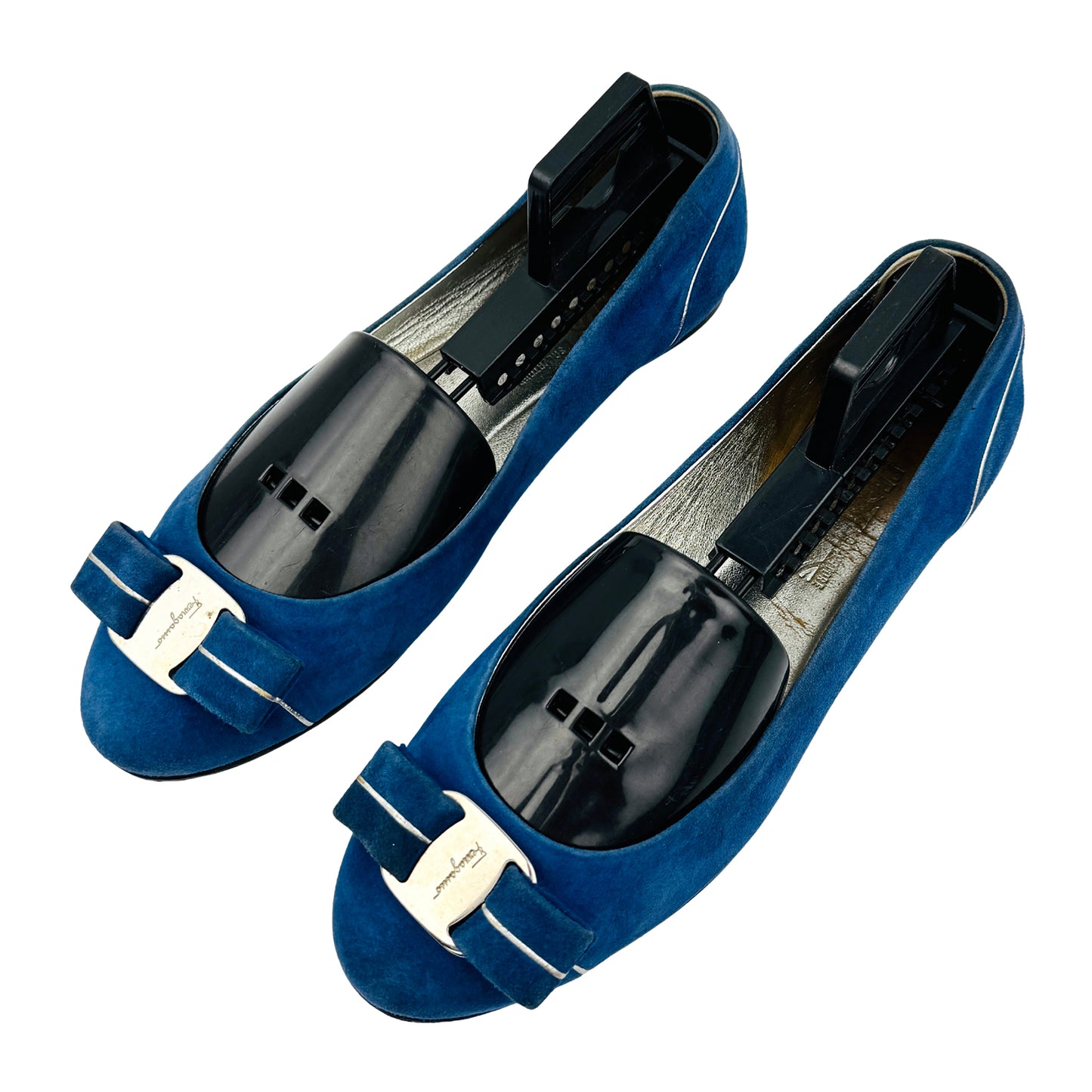 Salvatore Ferragamo Blue Ballet Flats (Size 37/37.5)