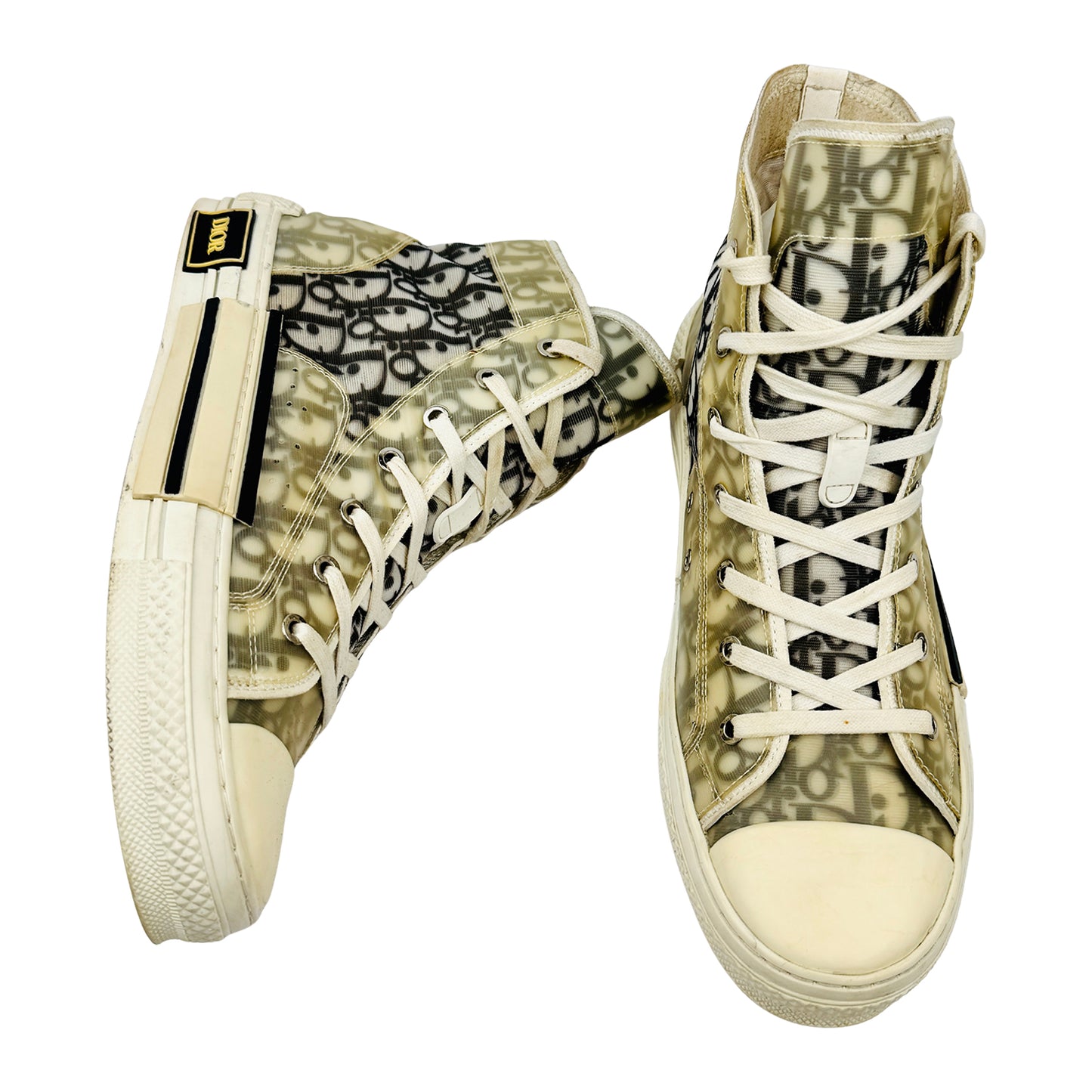 Dior B23 High-Top Oblique Sneakers (Size 44) - 3SH118YJP_H069