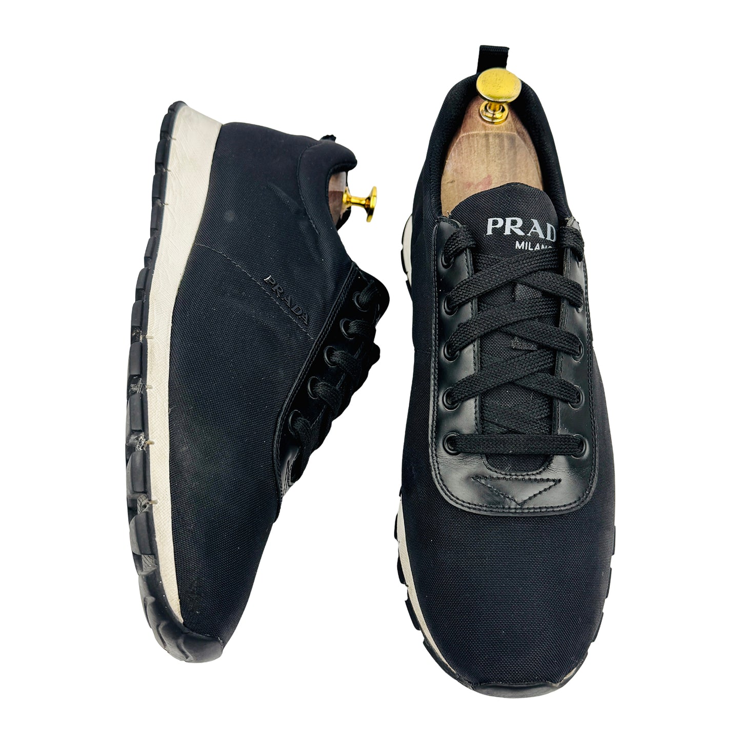 Prada Men's Nylon Match Race Sneakers (Size 43.5/44) - 4E 3221
