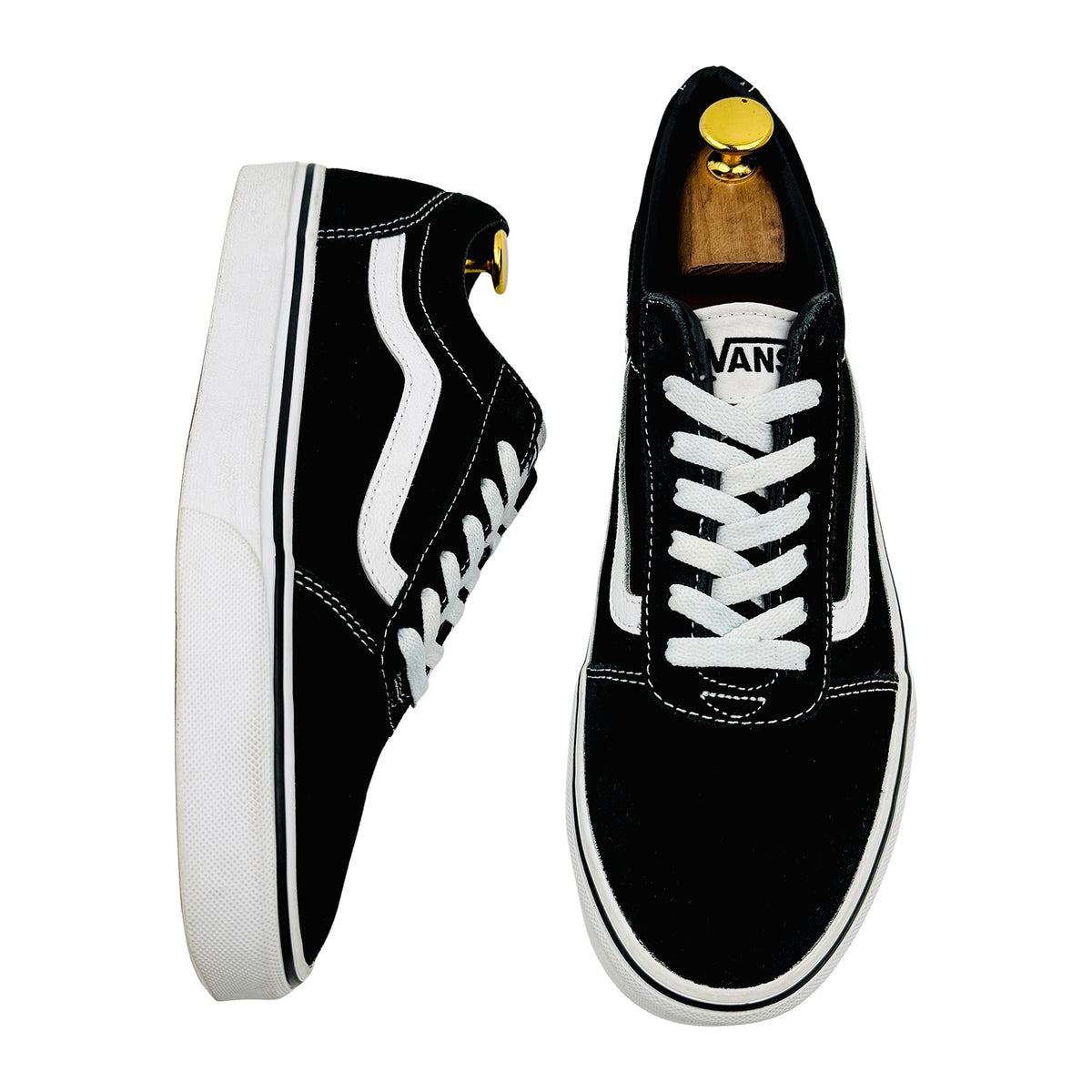 Vans Old Skool Black White Sneakers (Size 42) - 500714