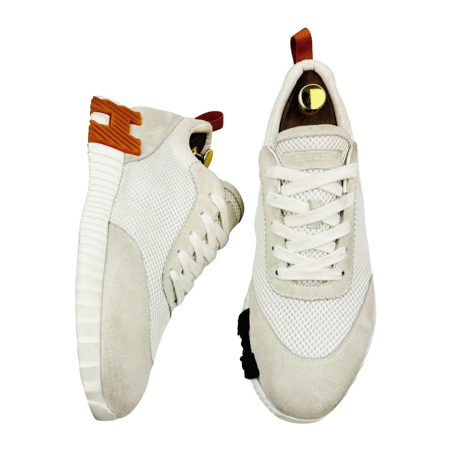 Hermès Men's Bouncing 'Blanc' Sneakers (Size 43)