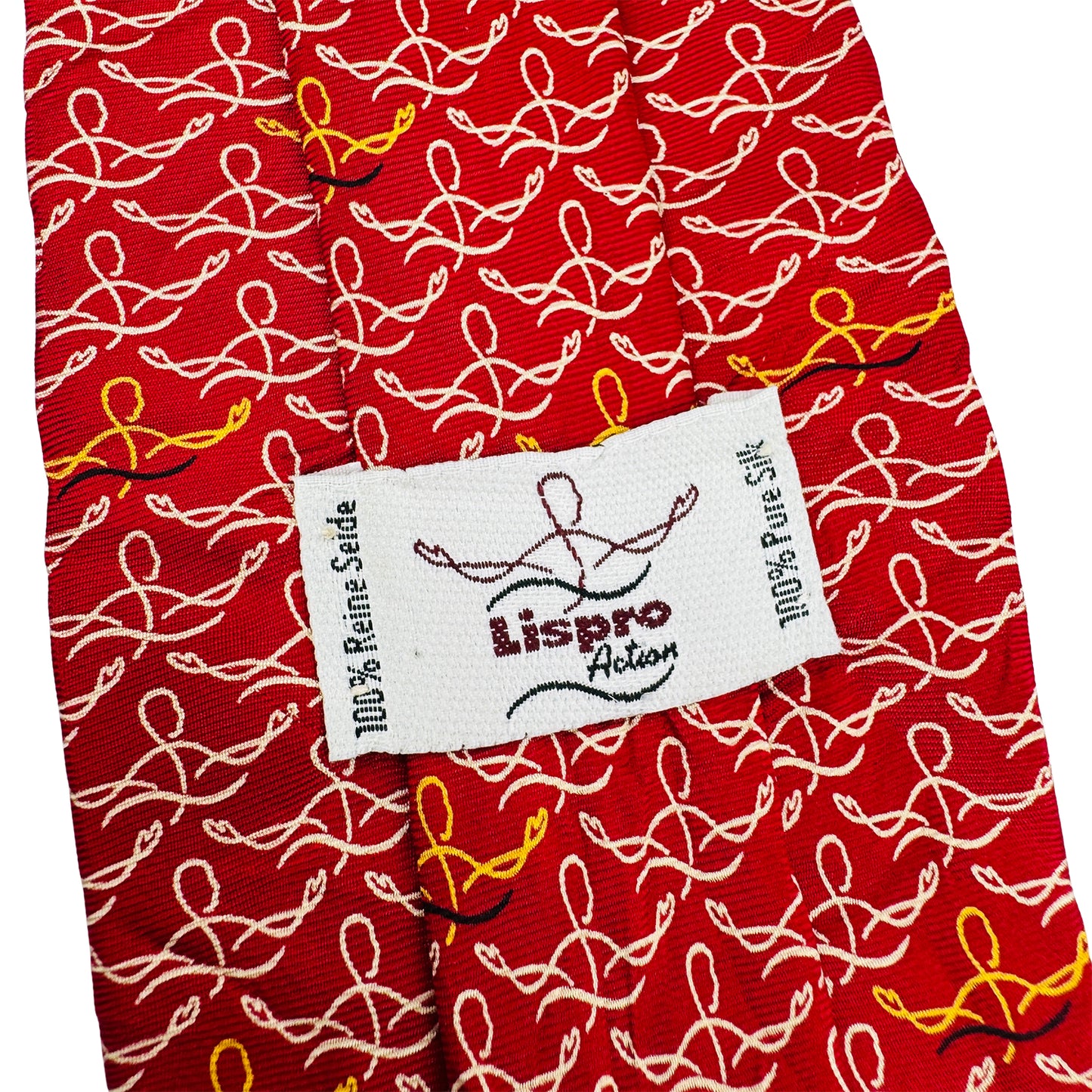 Lispro Red 'Micro Pattern' Silk Tie (Size Regular)