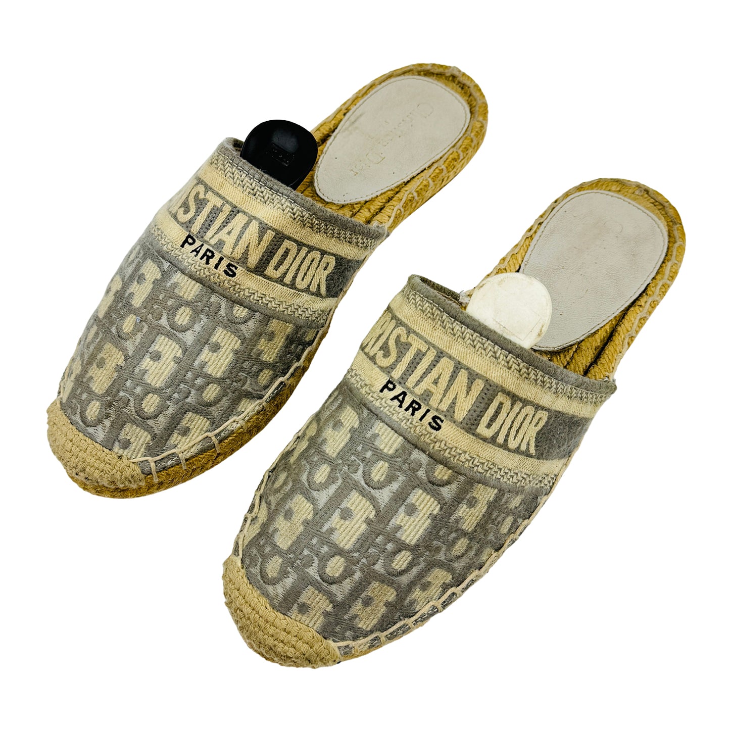 Dior Granville Oblique Espadrille Slides (Size 38/38.5)