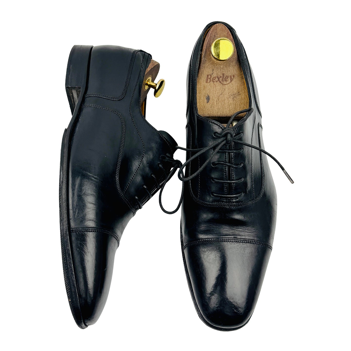 Bally Men's Black Leather Oxford Shoes (Size 42.5)