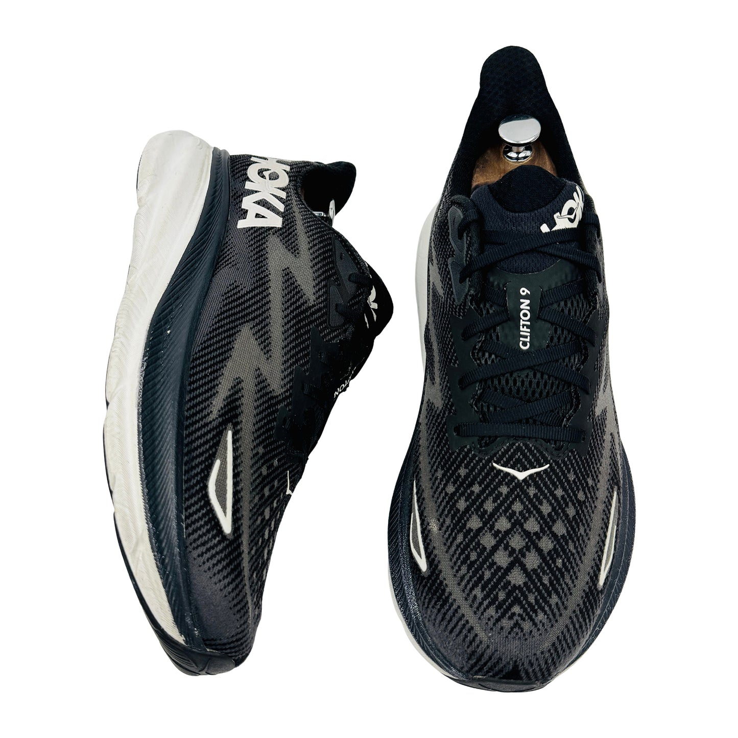 Hoka Men's Clifton 9 Shoes (Size 46) - 127895 BWHT